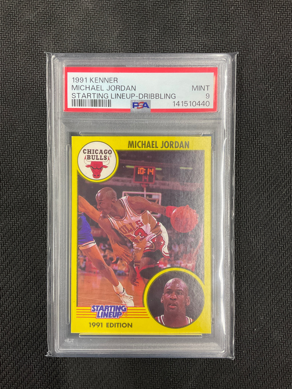 1991 Kenner Michael Jordan Starting Lineup Dribbling PSA 9
