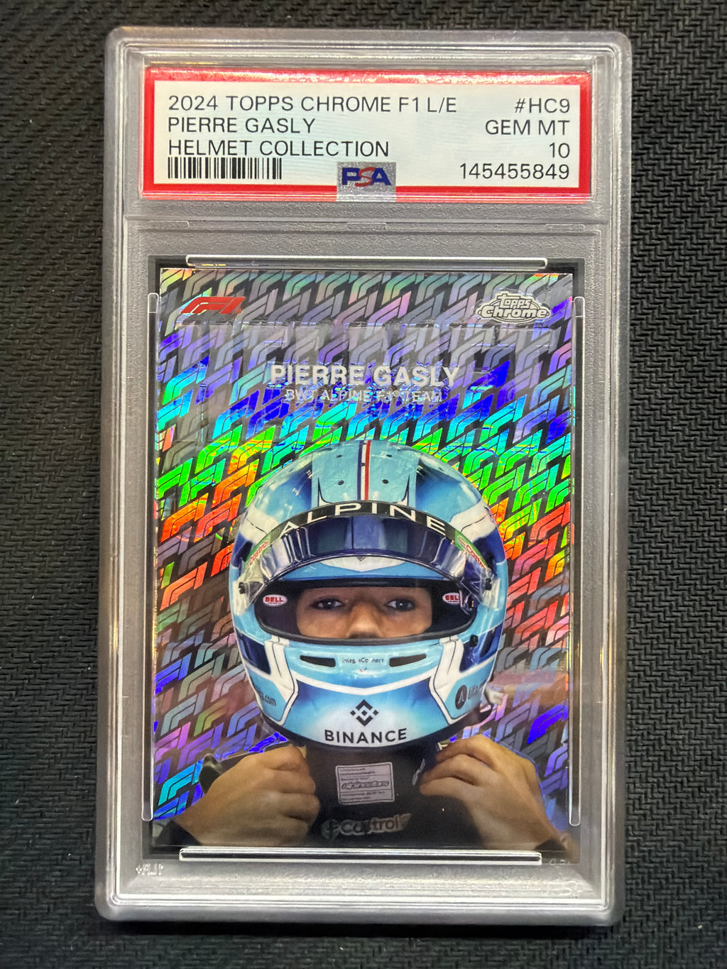 2024 Topps Chrome F1 Logofractor Pierre Gasly Helmet 849