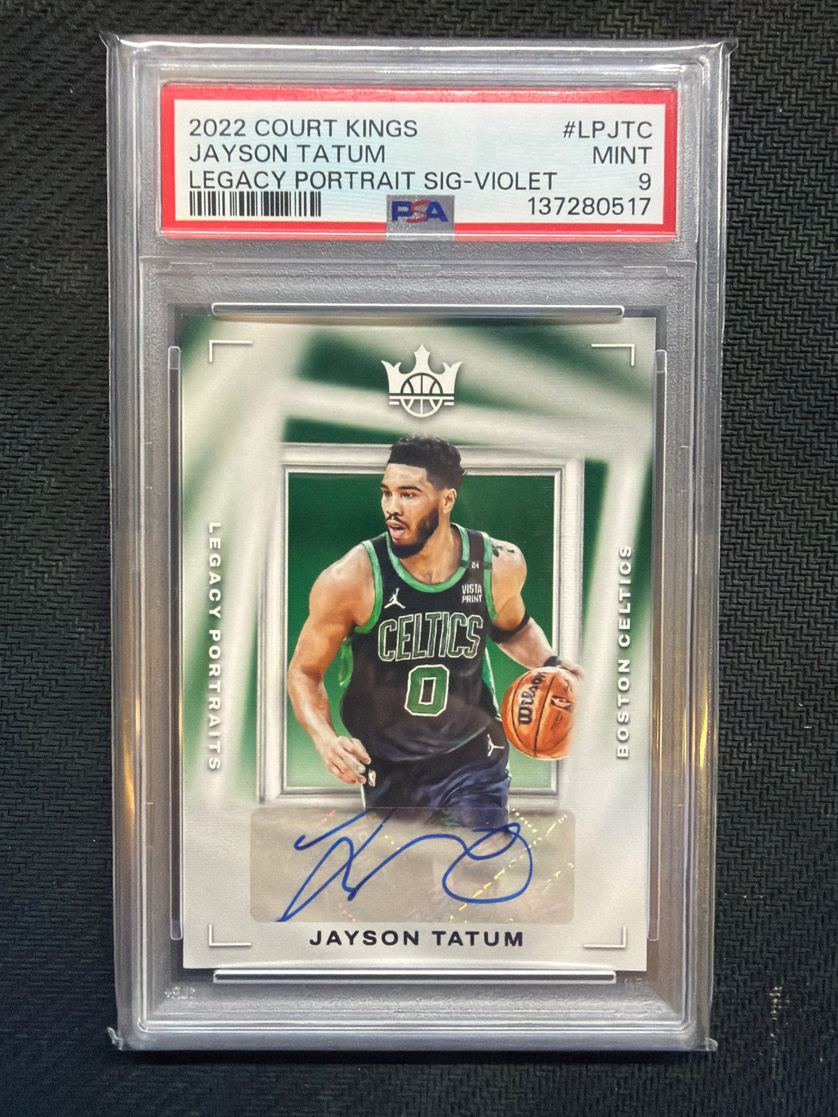 2022 Court Kings Jayson Tatum Legacy Auto /25 PSA 9 517