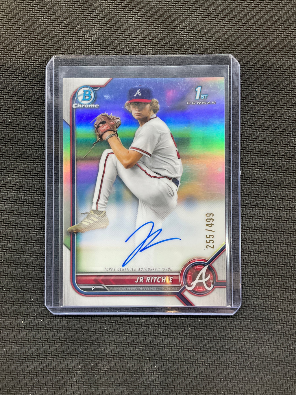 2022 Bowman JR Ritchie Rookie Auto /499 Braves
