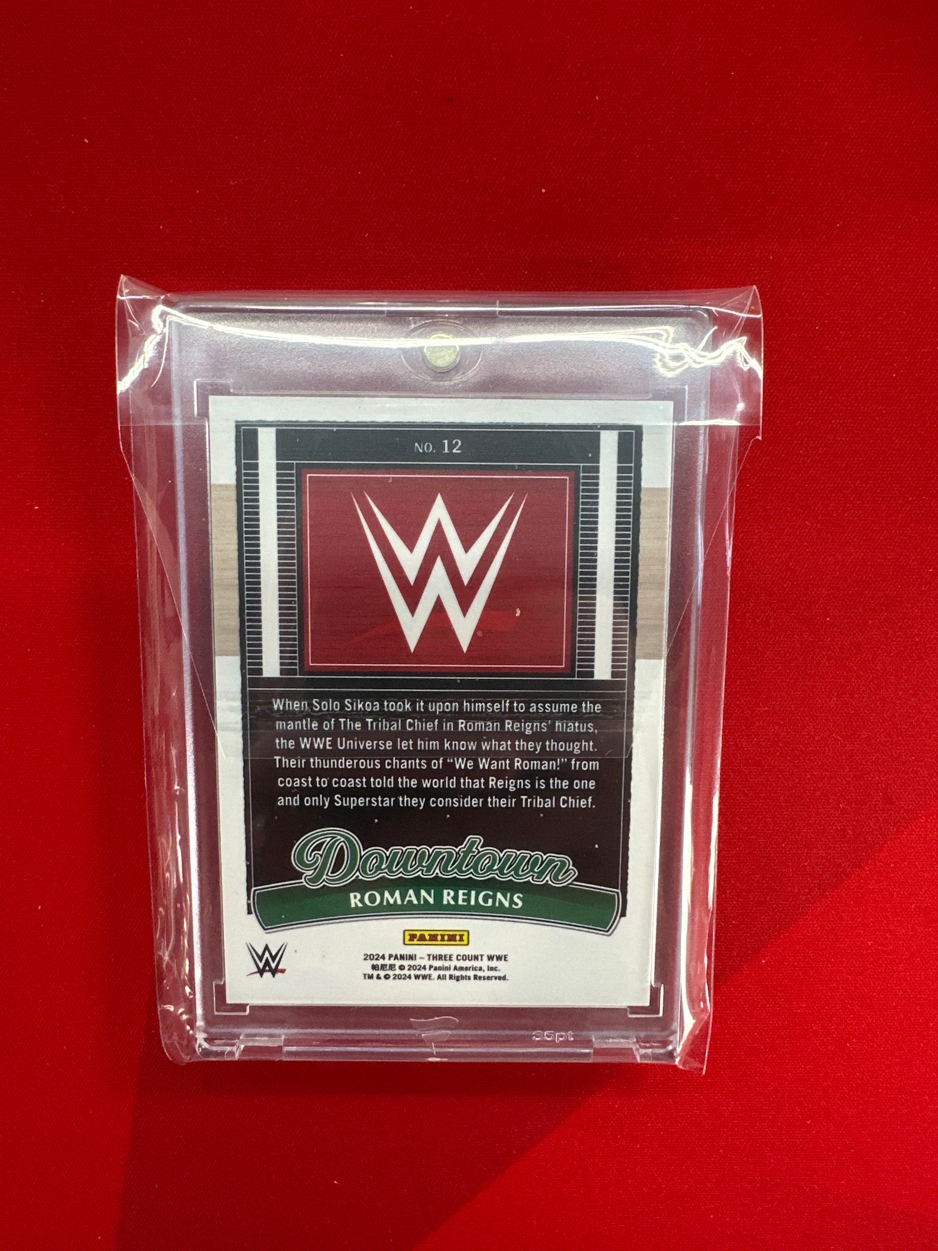 2024 Panini Three WWE Roman Reigns Downtown!