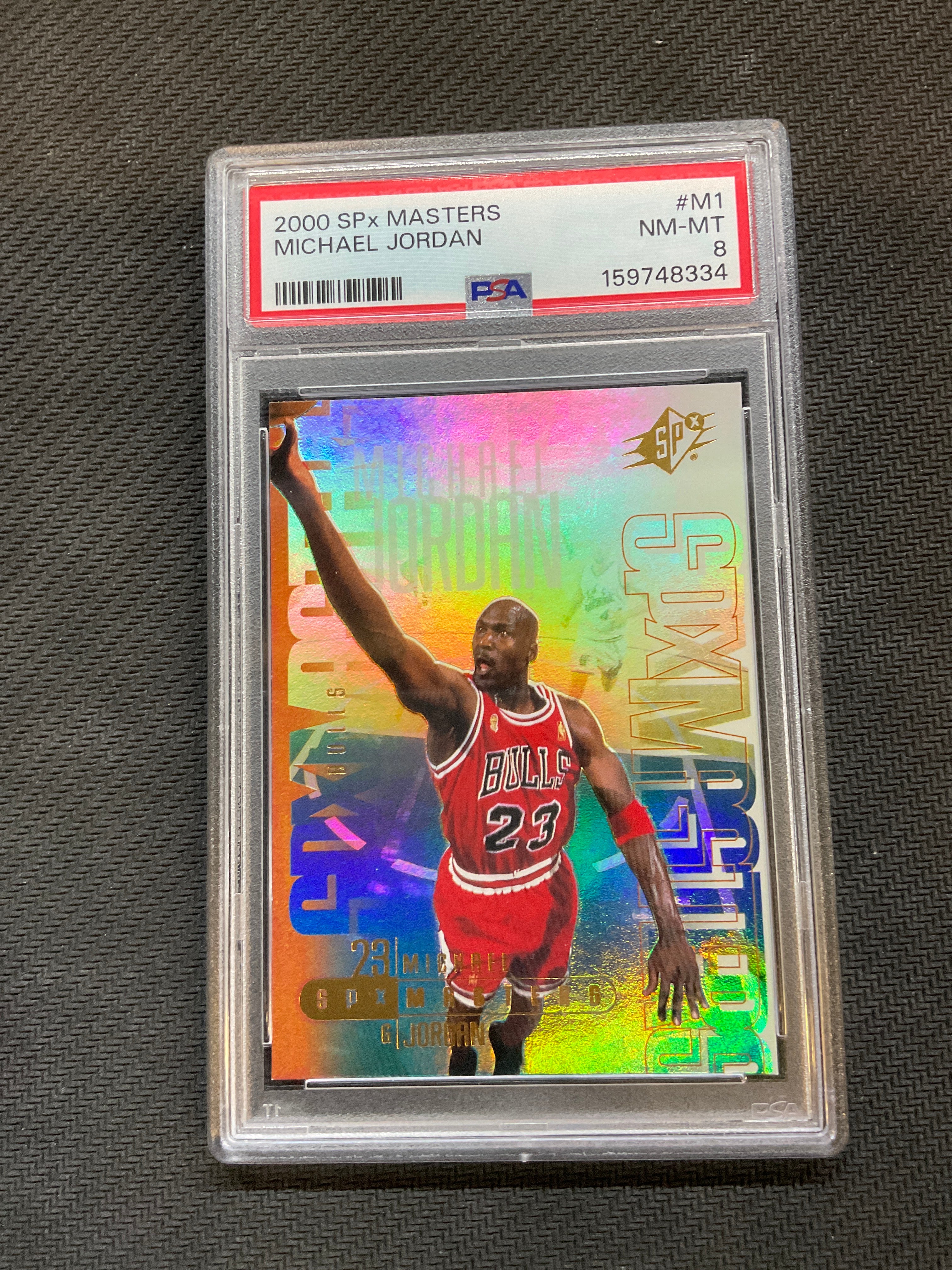 2000 SPx Masters Michael Jordan #M1 PSA 8 Bulls