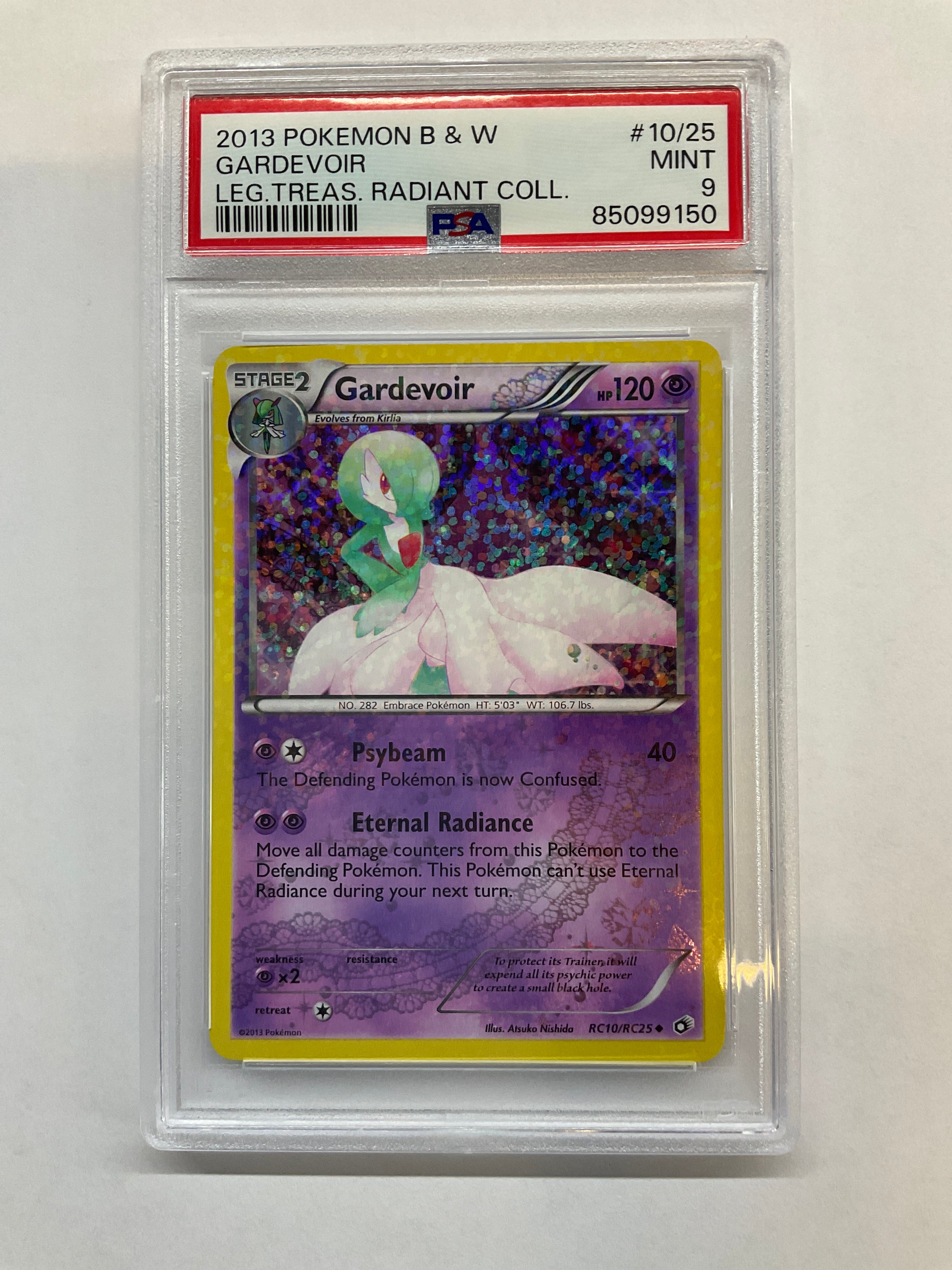 2013 Pokemon Legendary Treasure Gardevoir RC10 PSA 9
