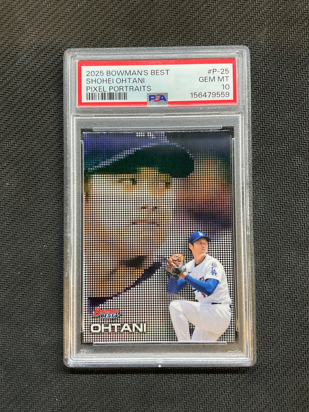 2025 Bowman's Best Shohei Ohtani Pixel Portraits PSA 10 Dodgers