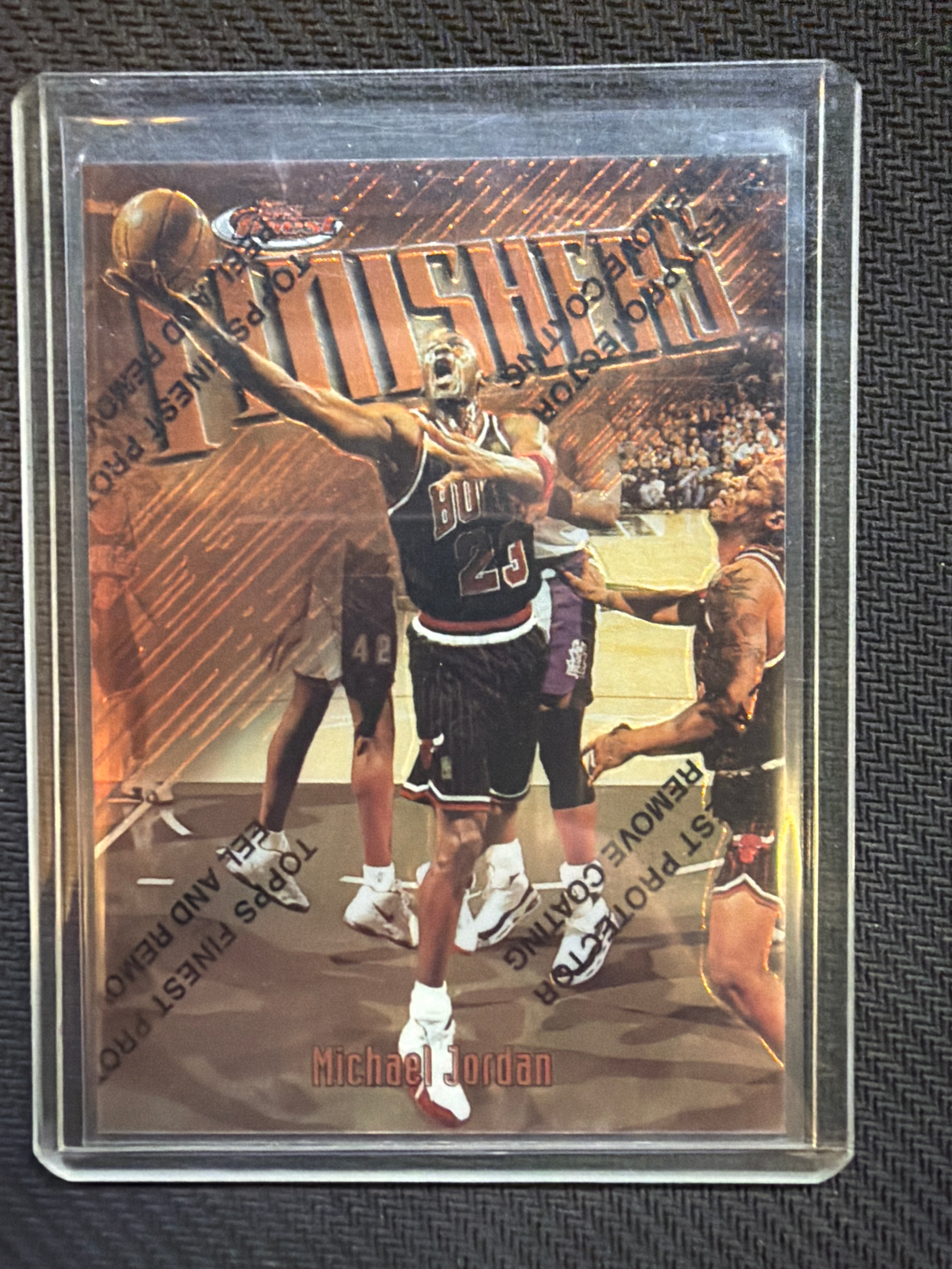 1997 Topps Finest Michael Jordan Finishers W/Coating #39 Bulls