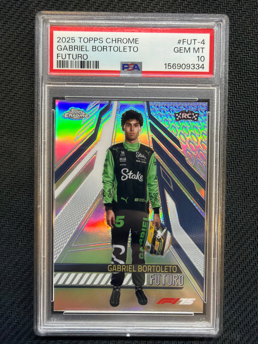 2025 Topps Chrome F1 Gabriel Bortoleto Futuro #FUT-4 PSA 10
