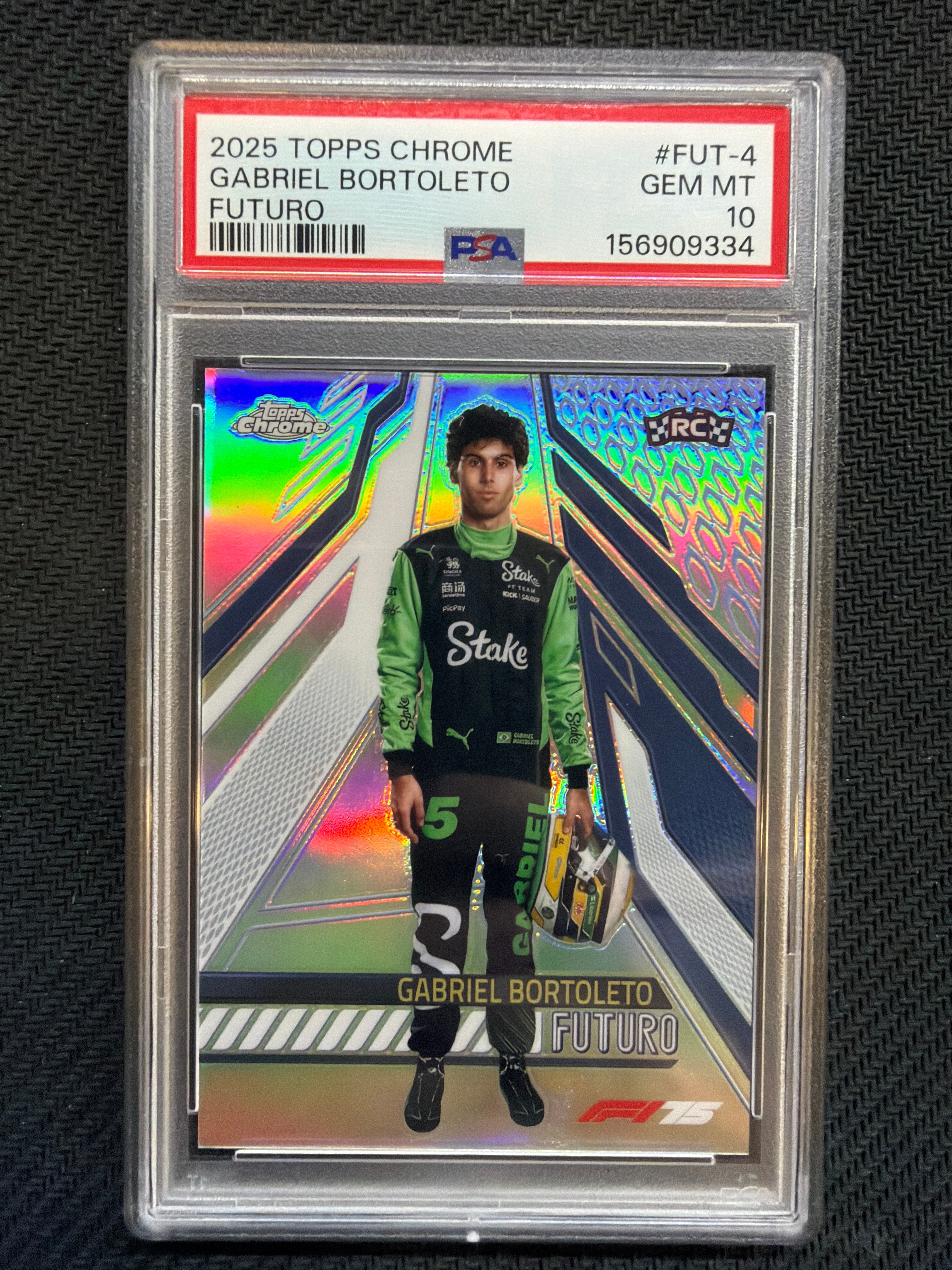 2025 Topps Chrome F1 Gabriel Bortoleto Futuro #FUT-4 PSA 10