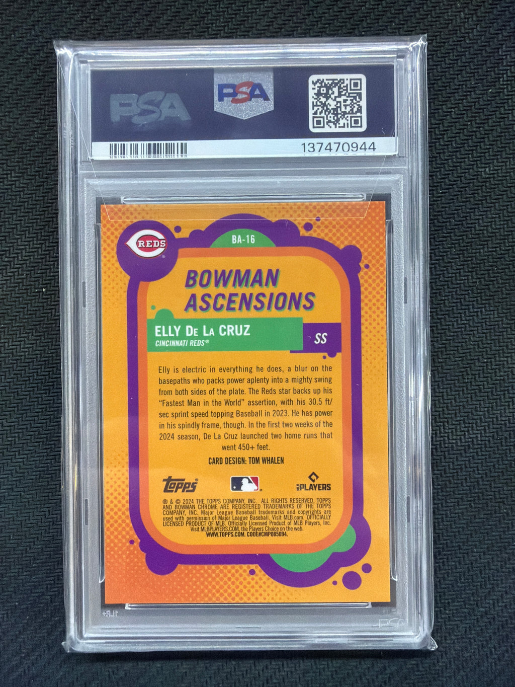 2024 Bowman Chrome Elly De La Cruz Ascensions PSA 10 Reds