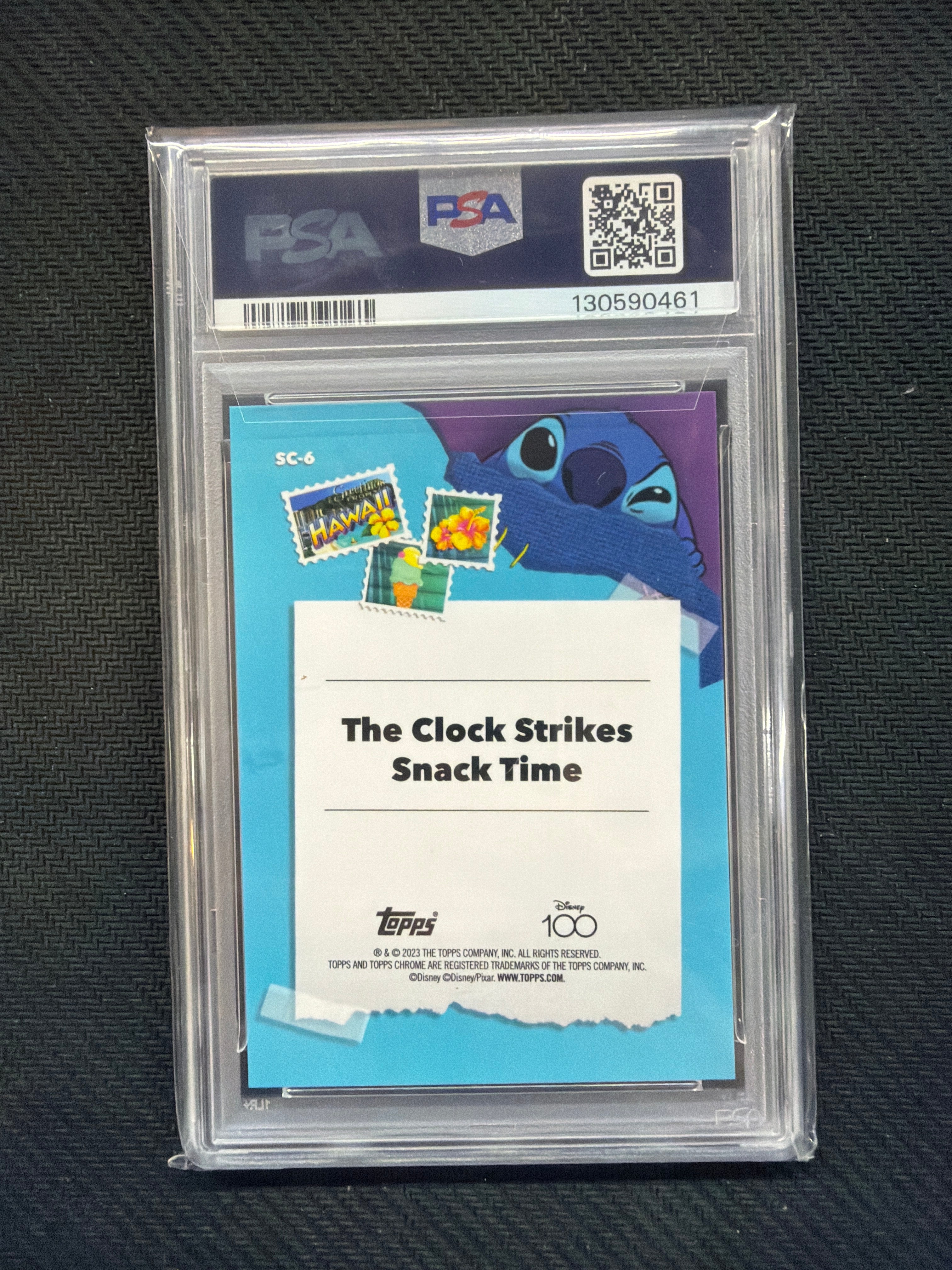 2023 Topps Chrome Disney 100 Clock Snack Time Stitch In Costume