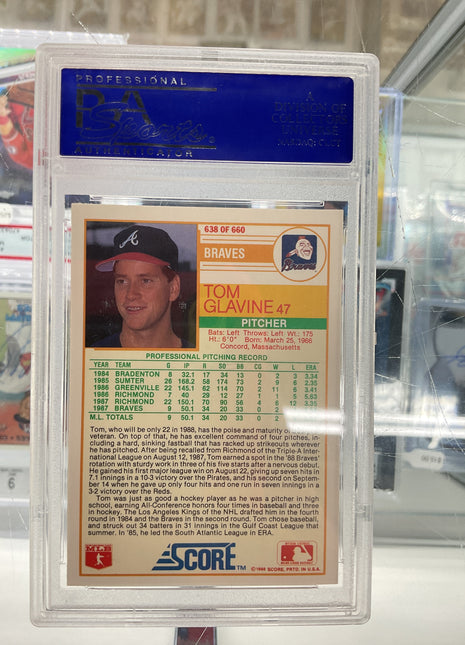 1988 Score Glossy Tom Glavine #638 PSA 10