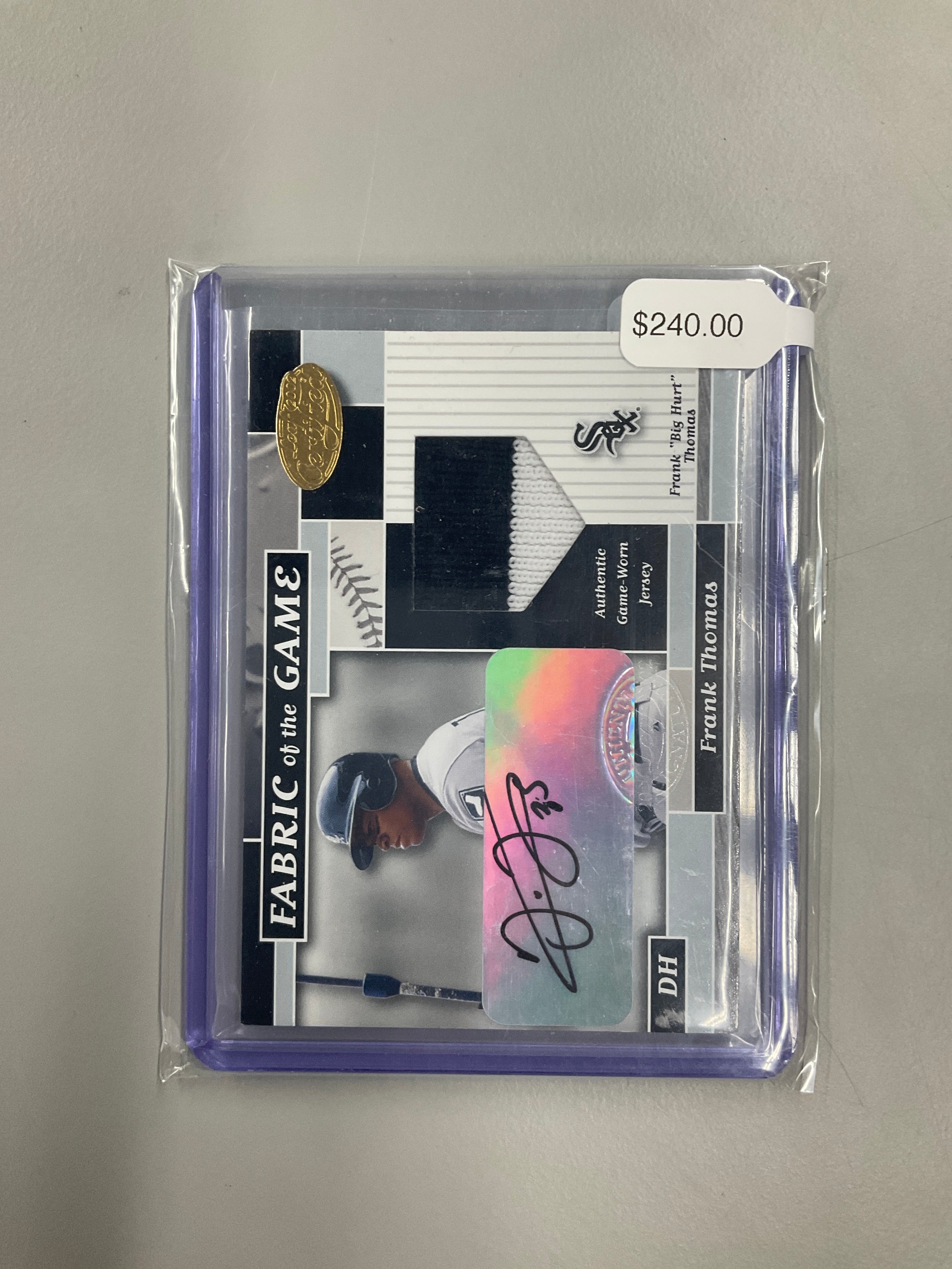 2002 Donruss Certified Frank Thomas Patch Auto /20