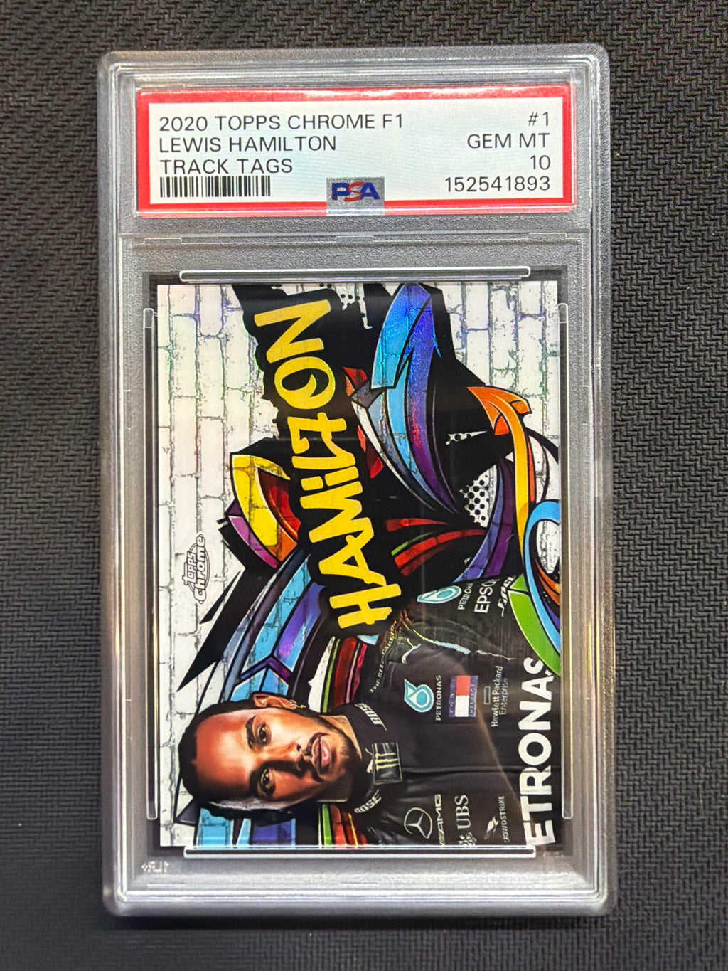 2020 Topps Chrome F1 Lewis Hamilton Track Tags #1 PSA 10  893