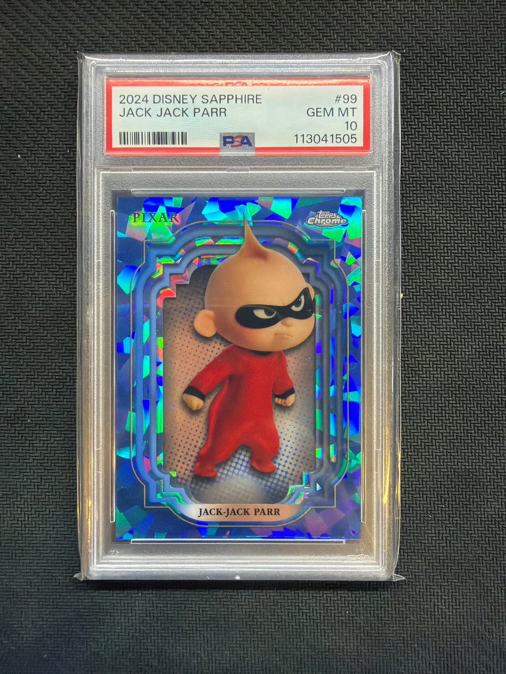 2024 Topps Chrome Disney Sapphire Jack Jack Parr #99 PSA 10