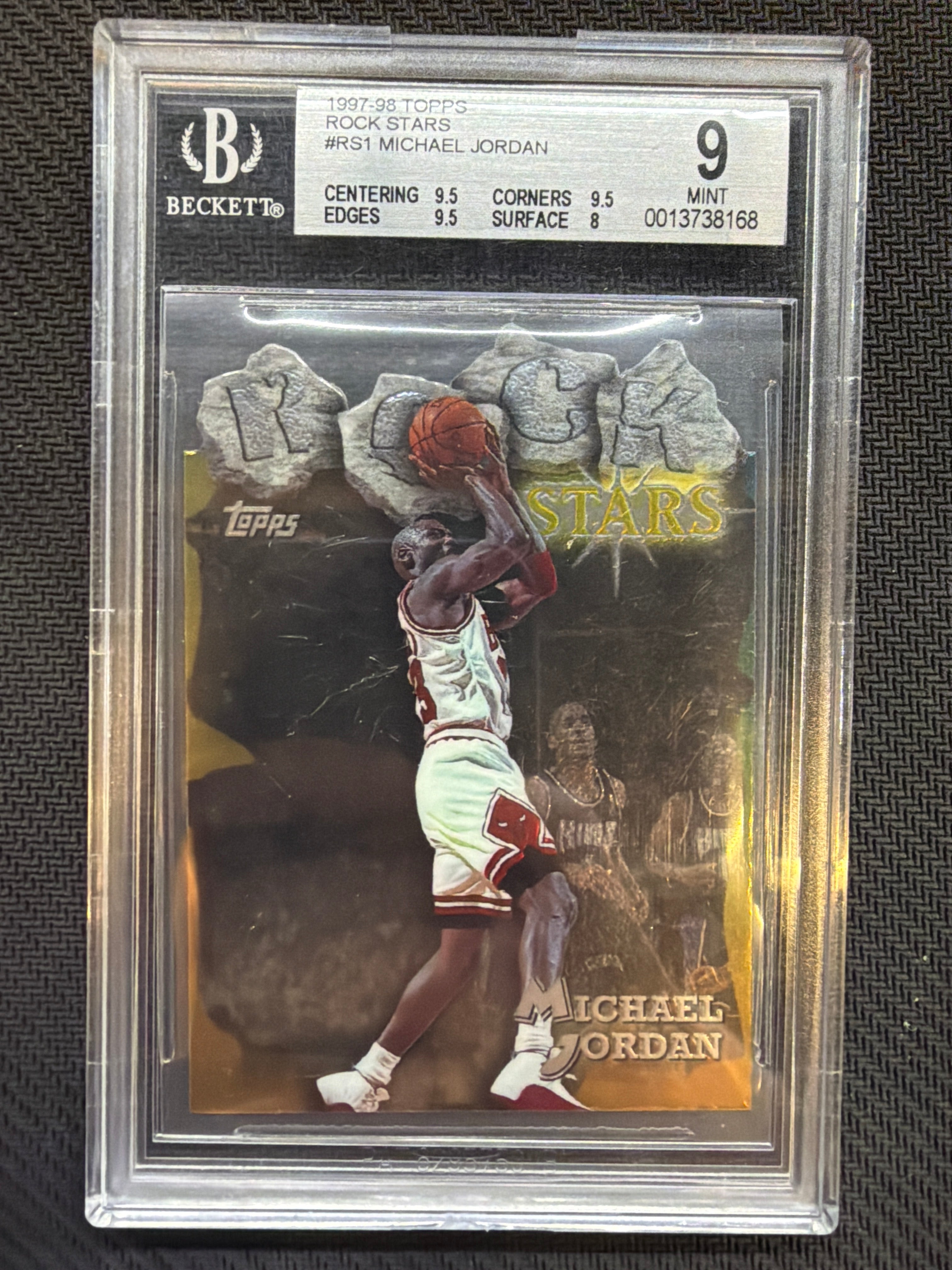 1997-98 Topps Michael Jordan Rock Stars #RS1 BGS 9 Bulls
