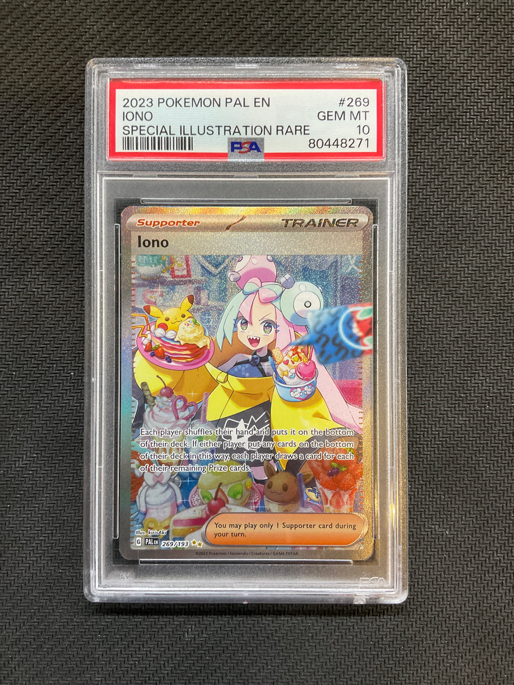 2023 Pokemon Paldea Evolved Iono 269 PSA 10