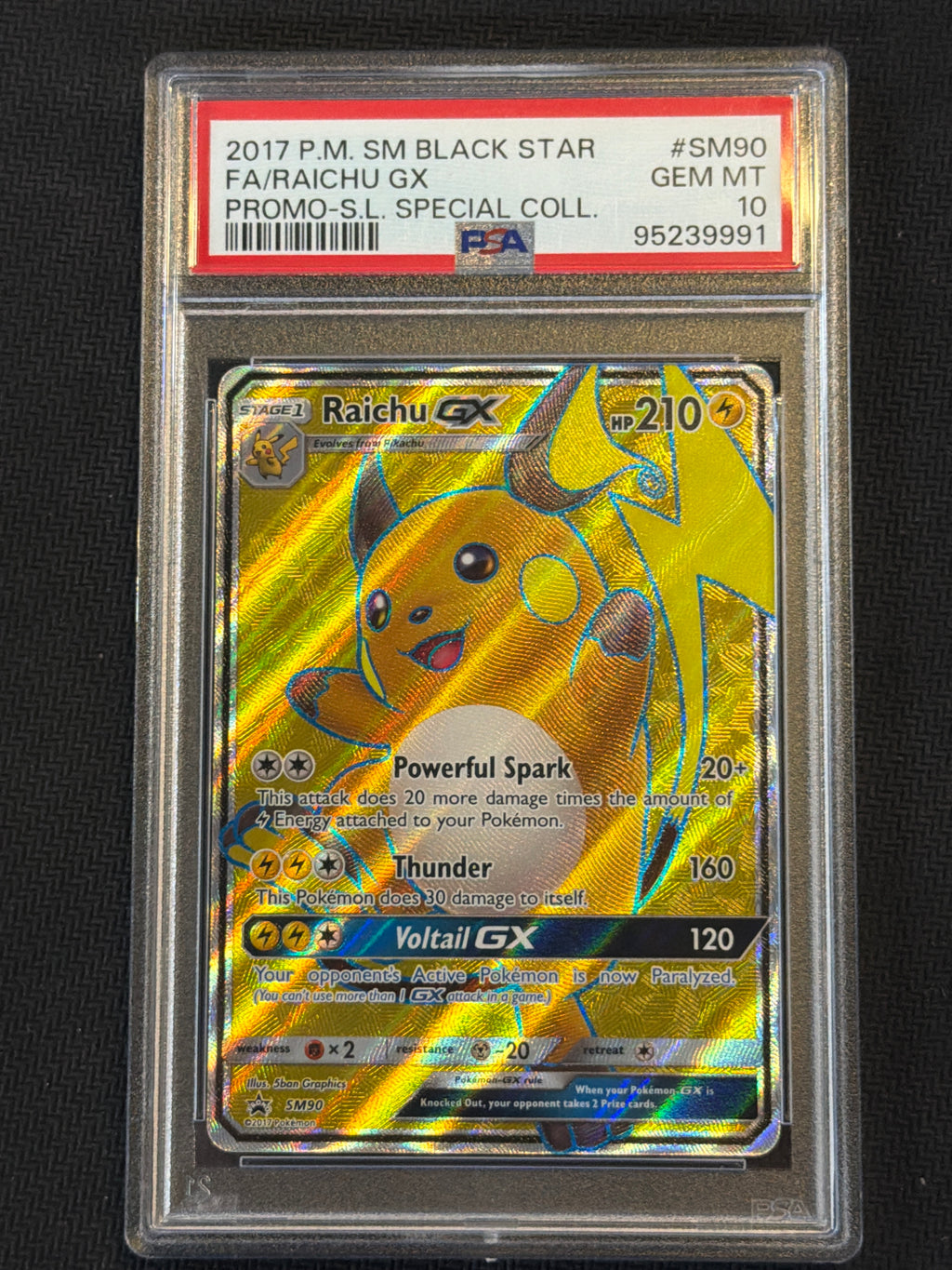 2017 Raichu GX SM190 PSA 10