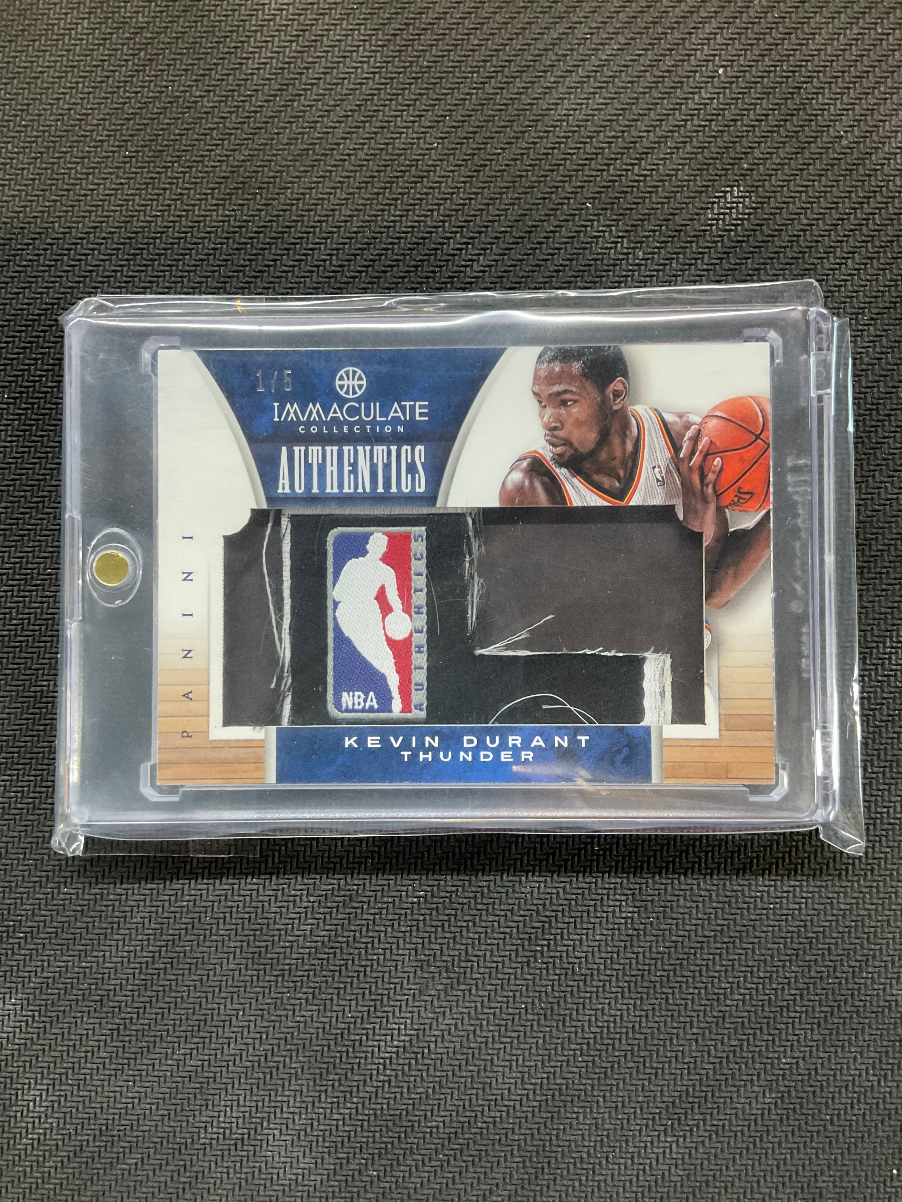 2012-13 Immaculate Kevin Durant Laungry Tag Logoman Patch /5 Thunder