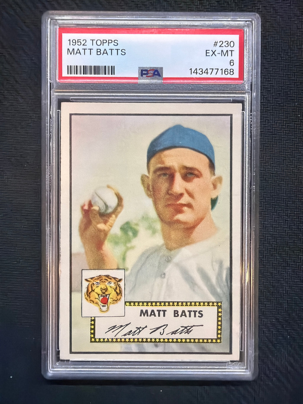 1952 Topps Matt Batts #230 PSA 6