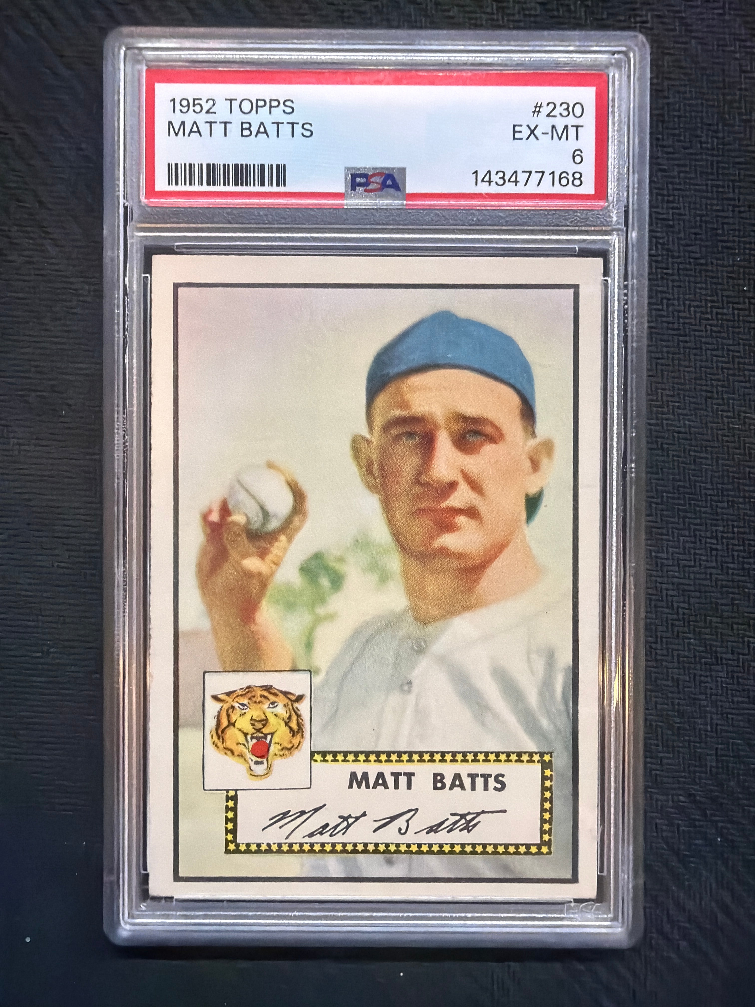 1952 Topps Matt Batts #230 PSA 6
