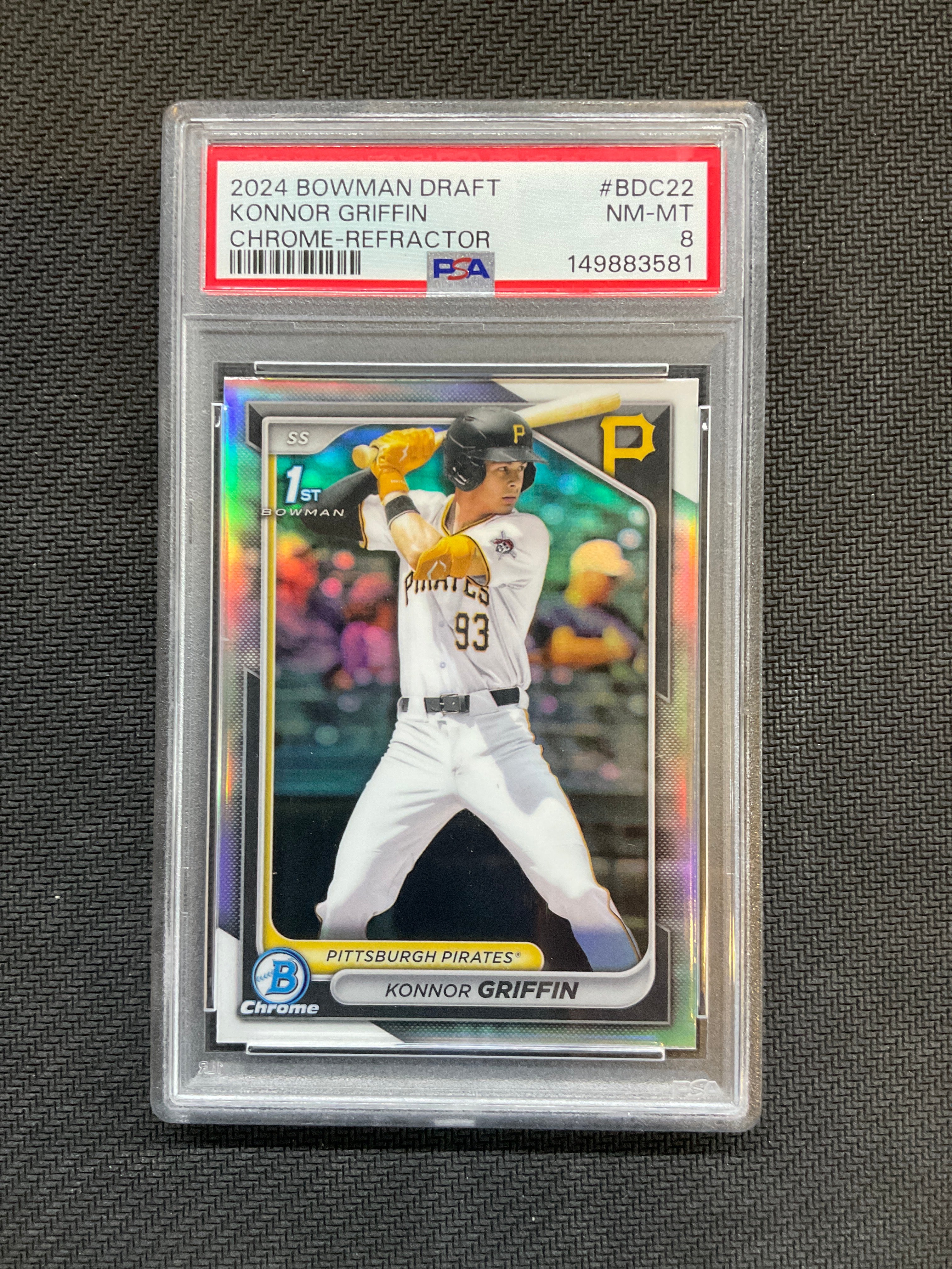 2024 Bowman Draft Konnor Griffin Refractor PSA 8