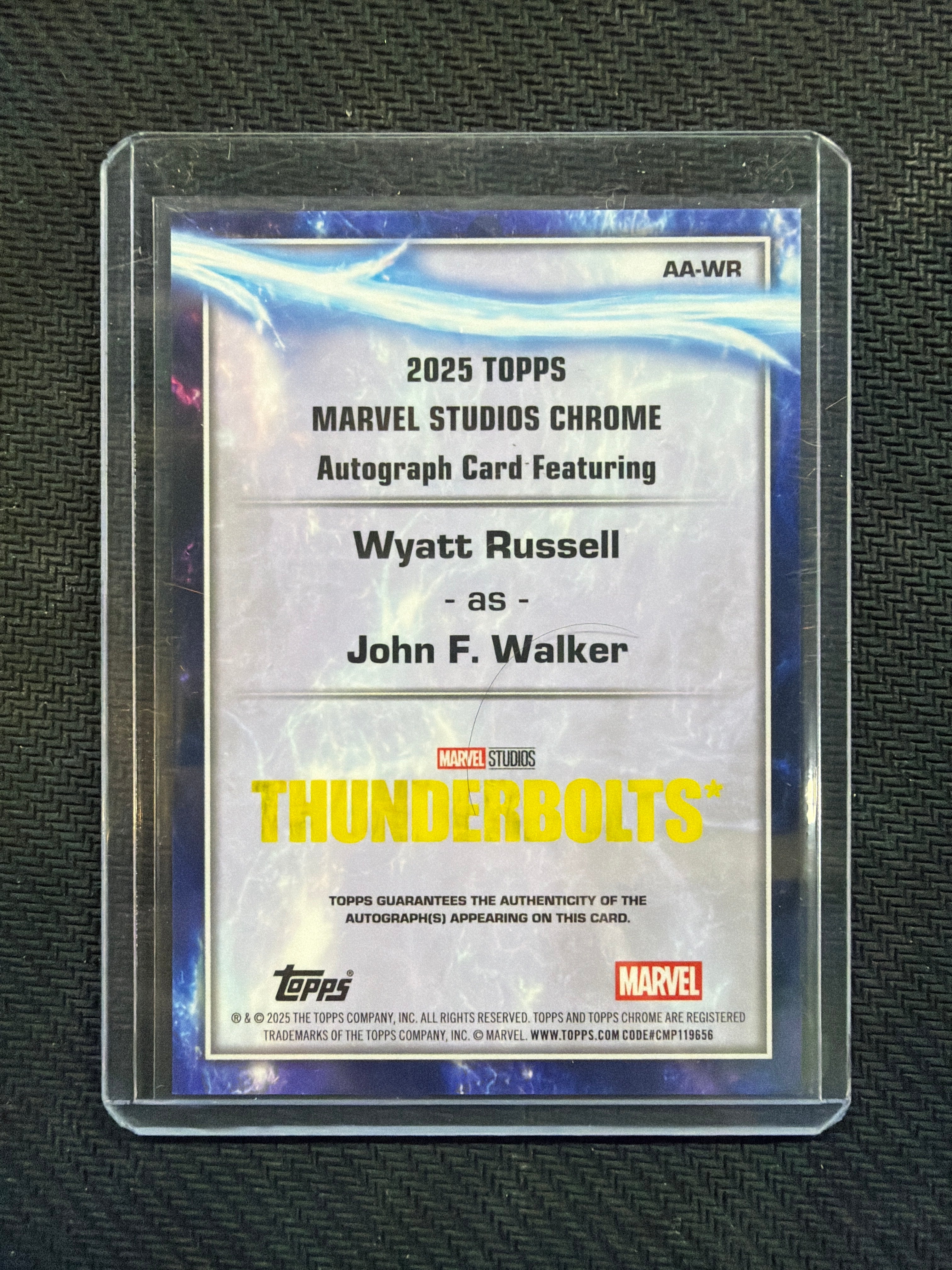 2025 Topps Chrome Marvel Wyatt Russell John F. Walker Auto #AAWR