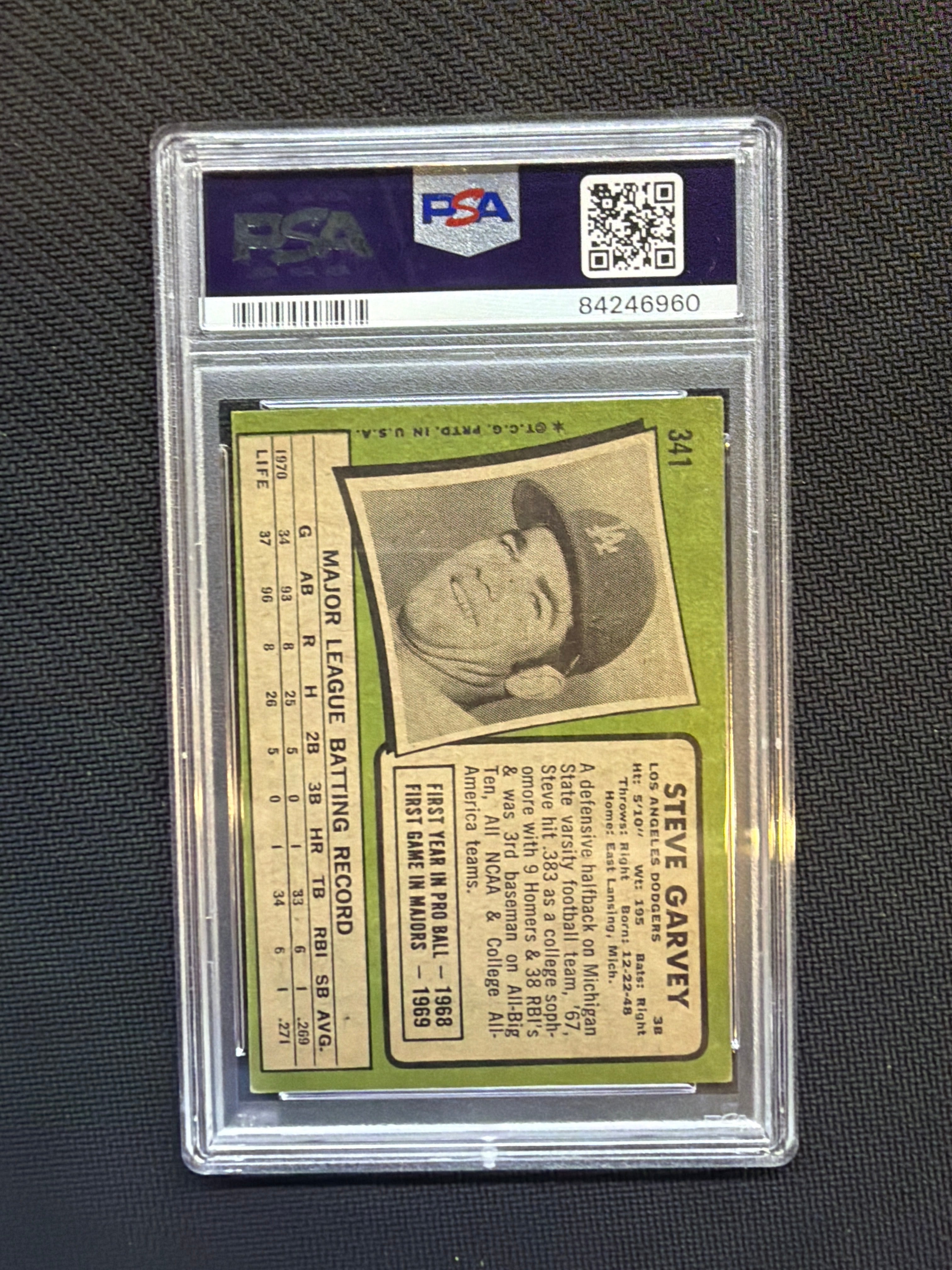 1971 Topps Steve Garvey #341 PSA 5 Dodgers