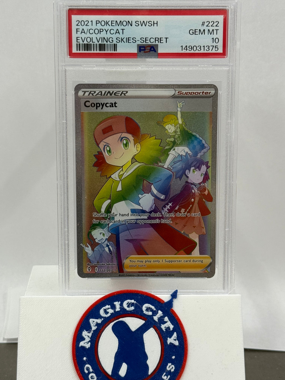 2021 Pokemon Evolving Skies Copycat 222 PSA PSA 10