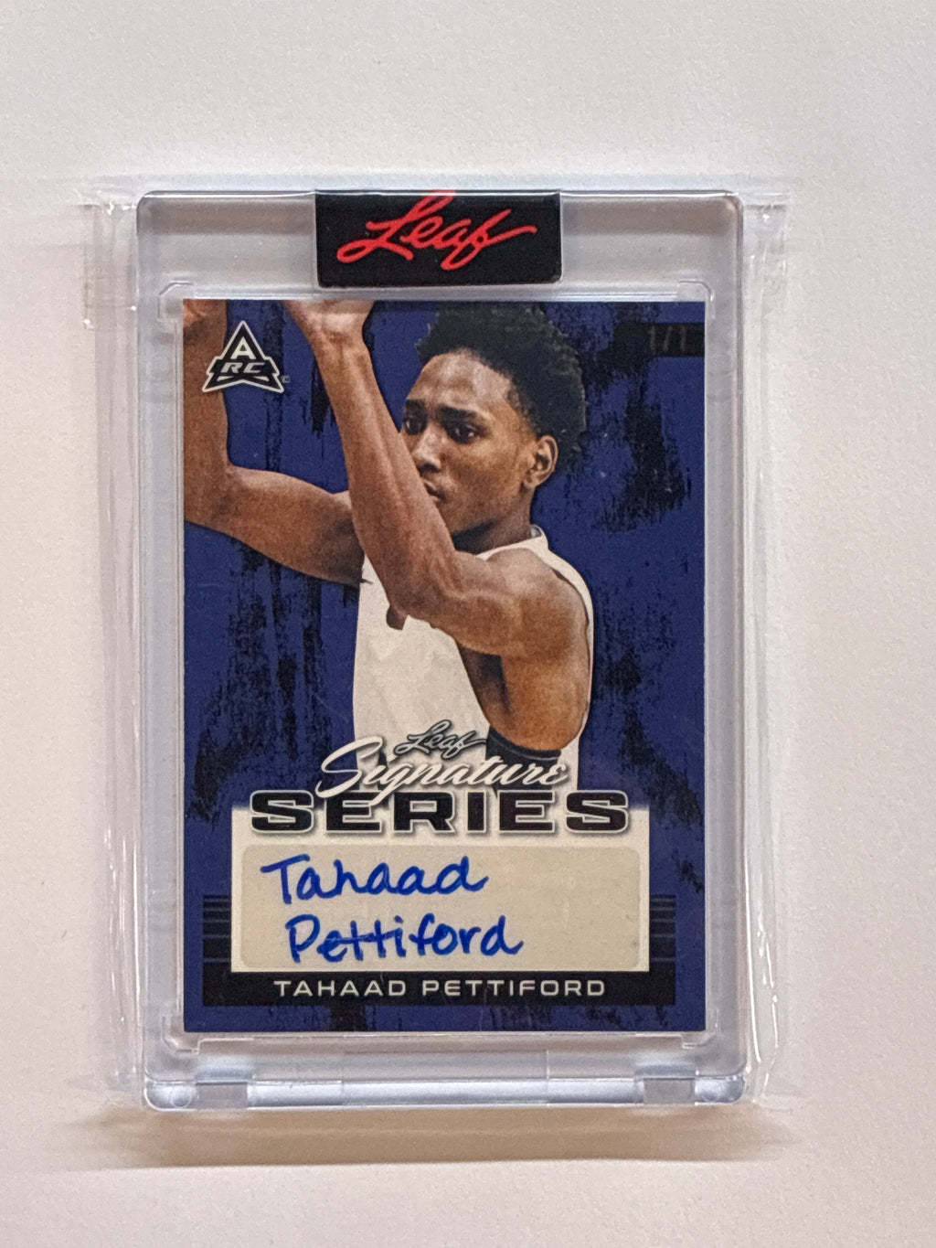 2023 Leaf Signature Series Tahaad Pettiford 1/1 Auto Auburn