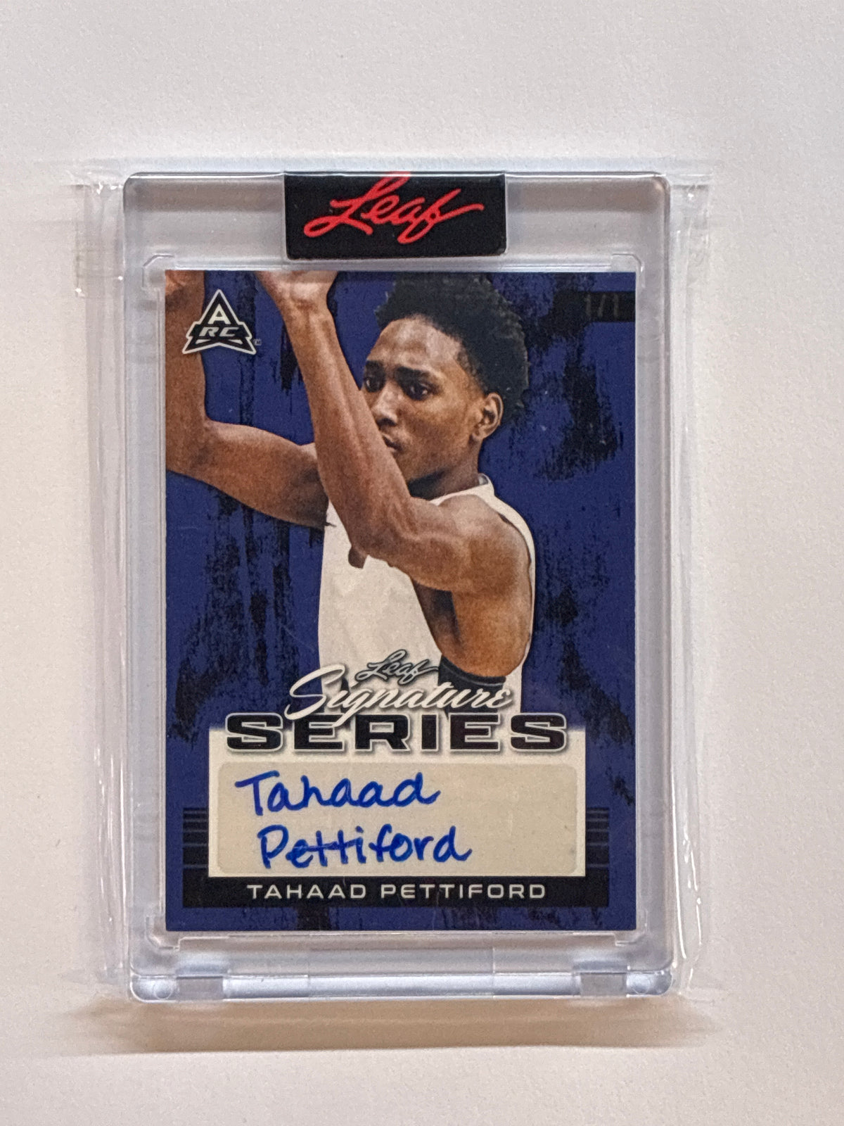 2023 Leaf Signature Series Tahaad Pettiford 1/1 Auto Auburn