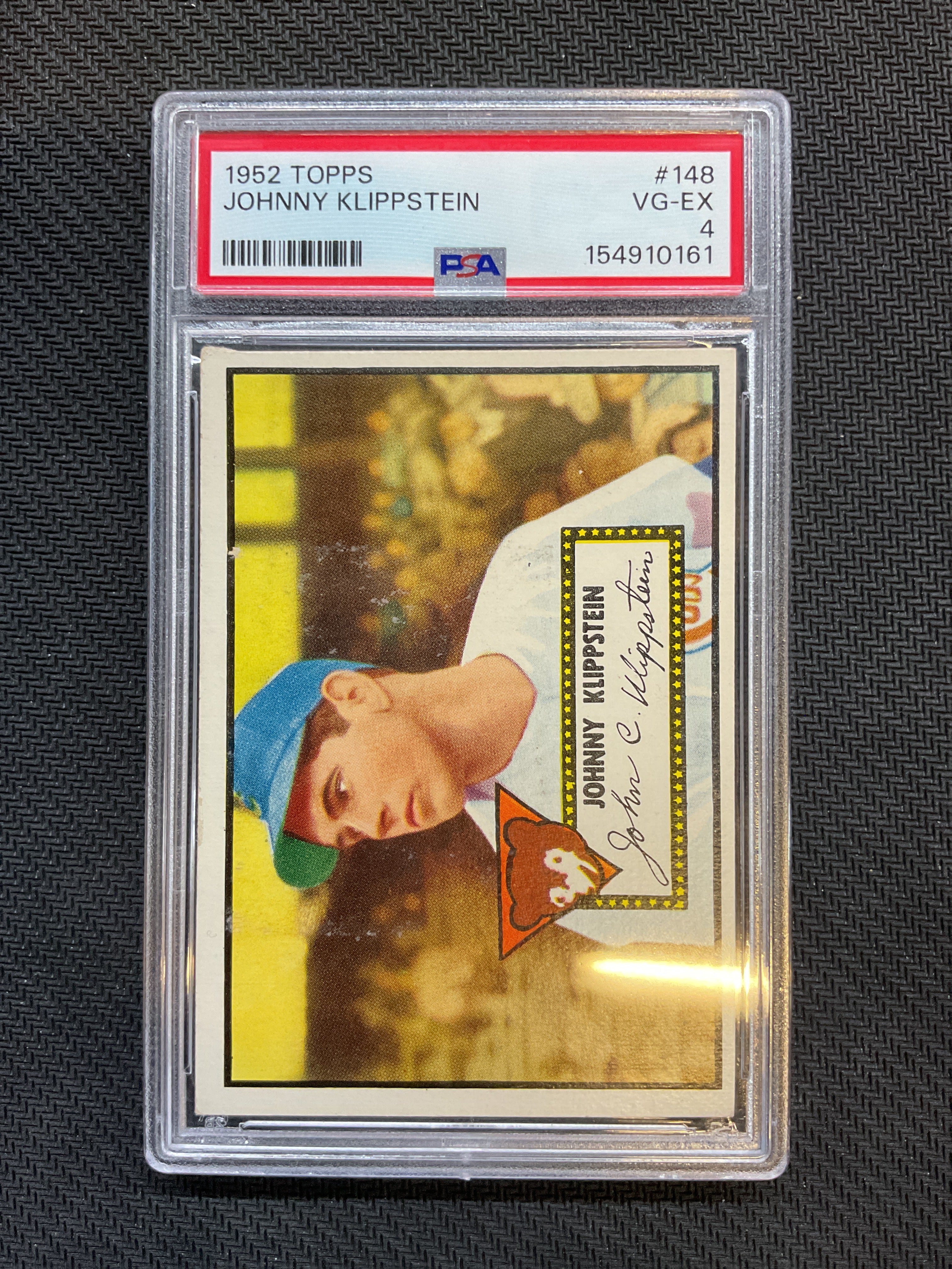 1952 Topps Johnny Klippstein #148 PSA 4 161