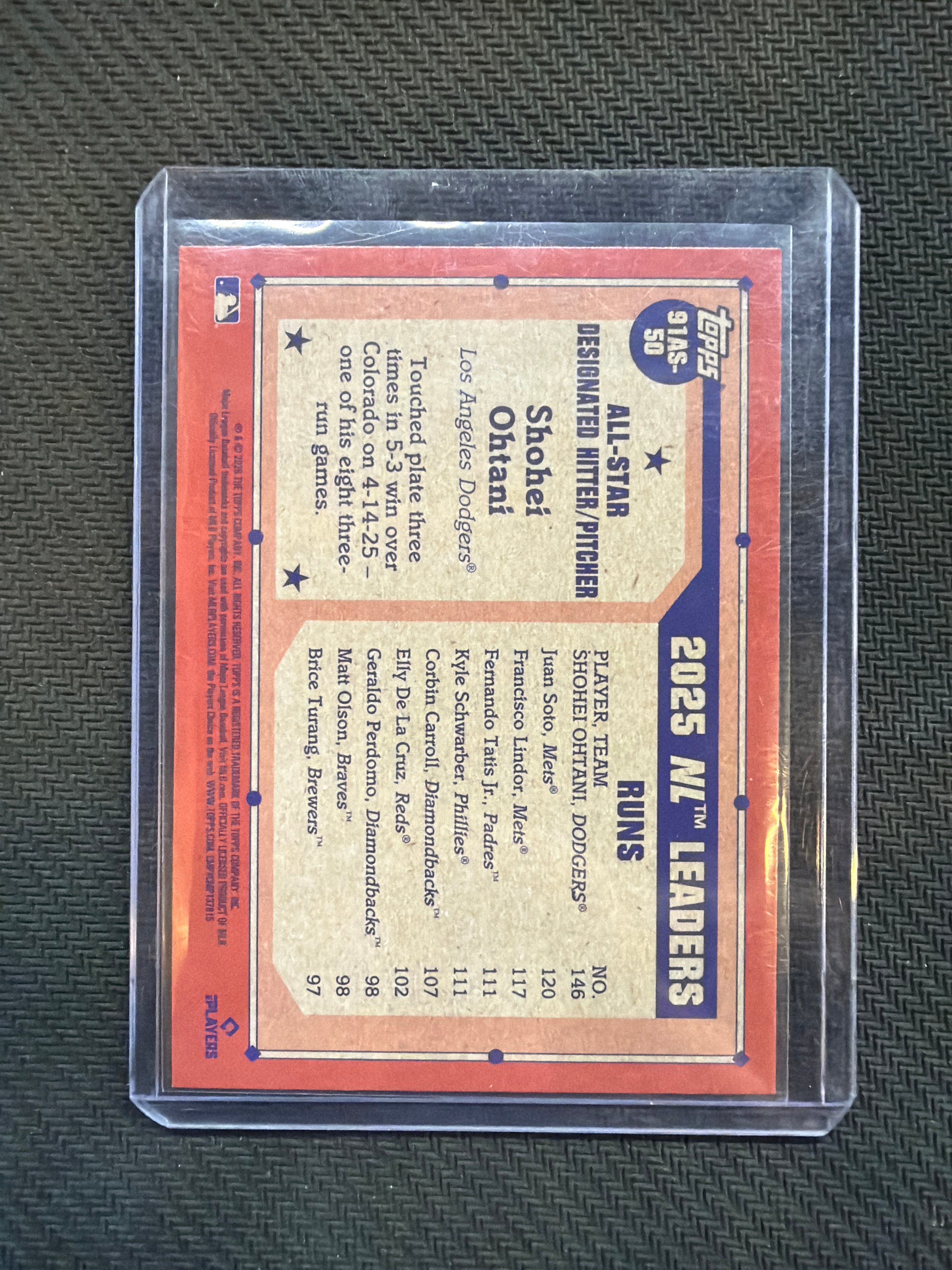 2026 Topps Series 2 Shohei Ohtani All Star Green Crackle /99 Dodgers