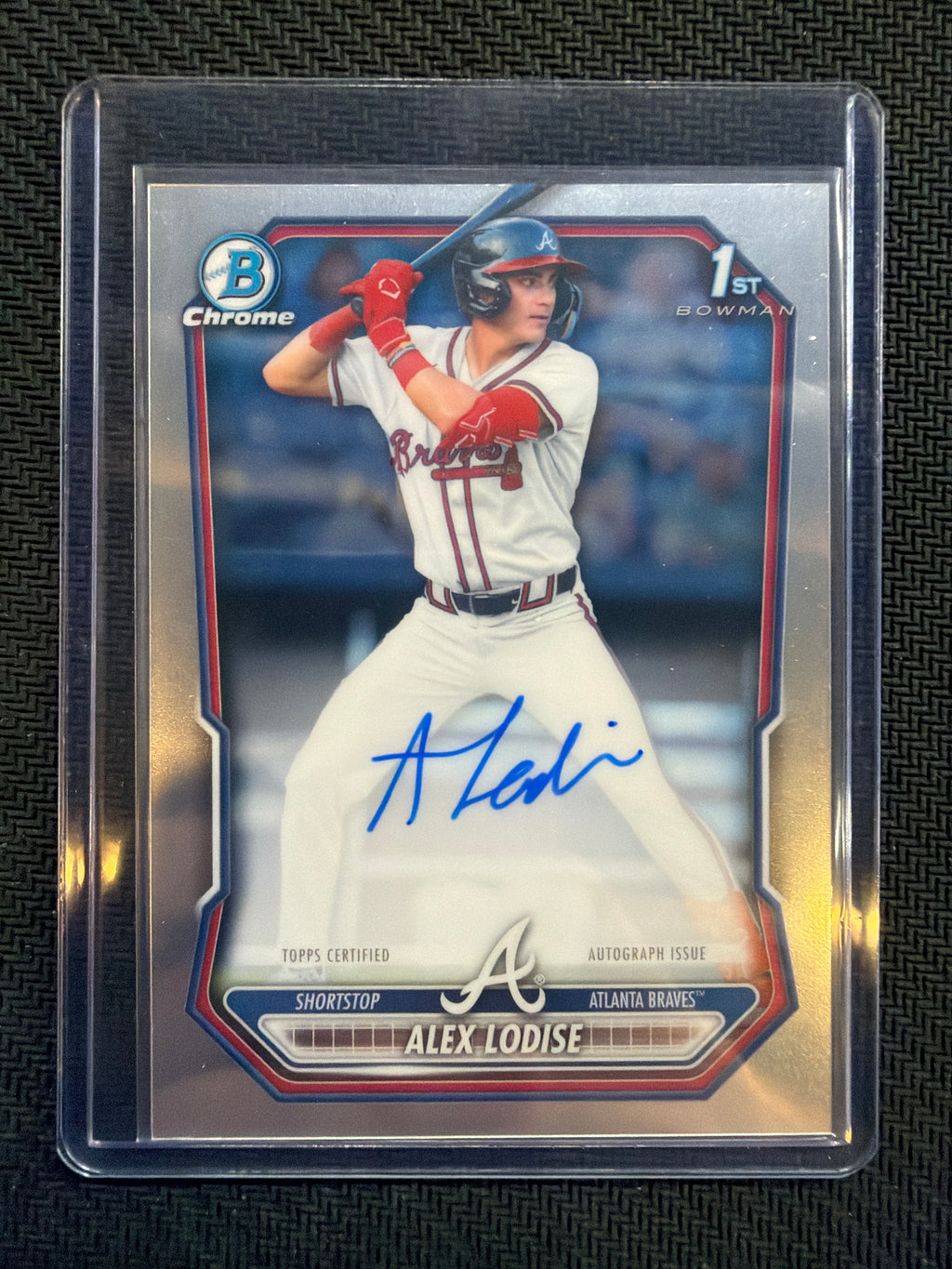 2026 Bowman Chrome Alex Lodise 1st Auto #CPA-ALO Braves