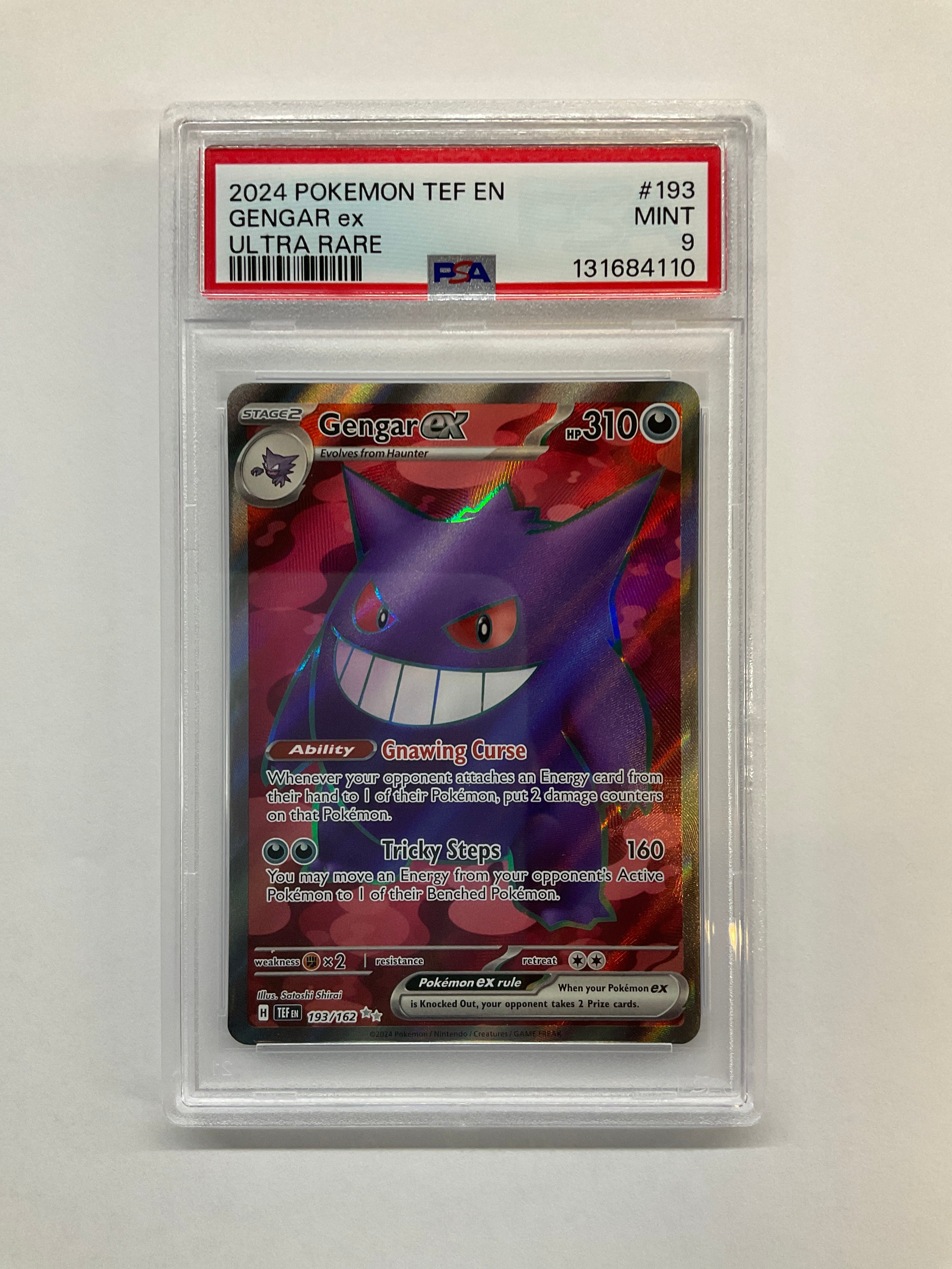 2024 Pokemon Temporal Forces Gengar ex 193 PSA 9