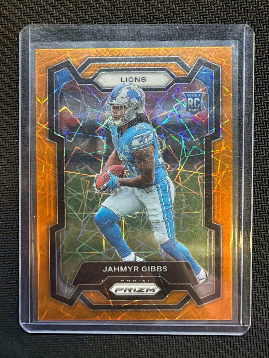 2023 Prizm Jahmyr Gibbs Rookie Orange Lazer Lions