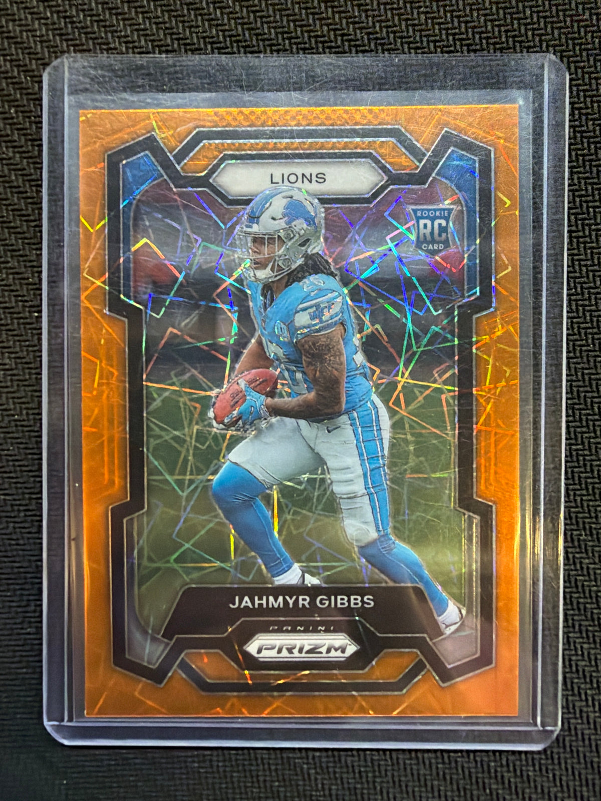 2023 Prizm Jahmyr Gibbs Rookie Orange Lazer Lions