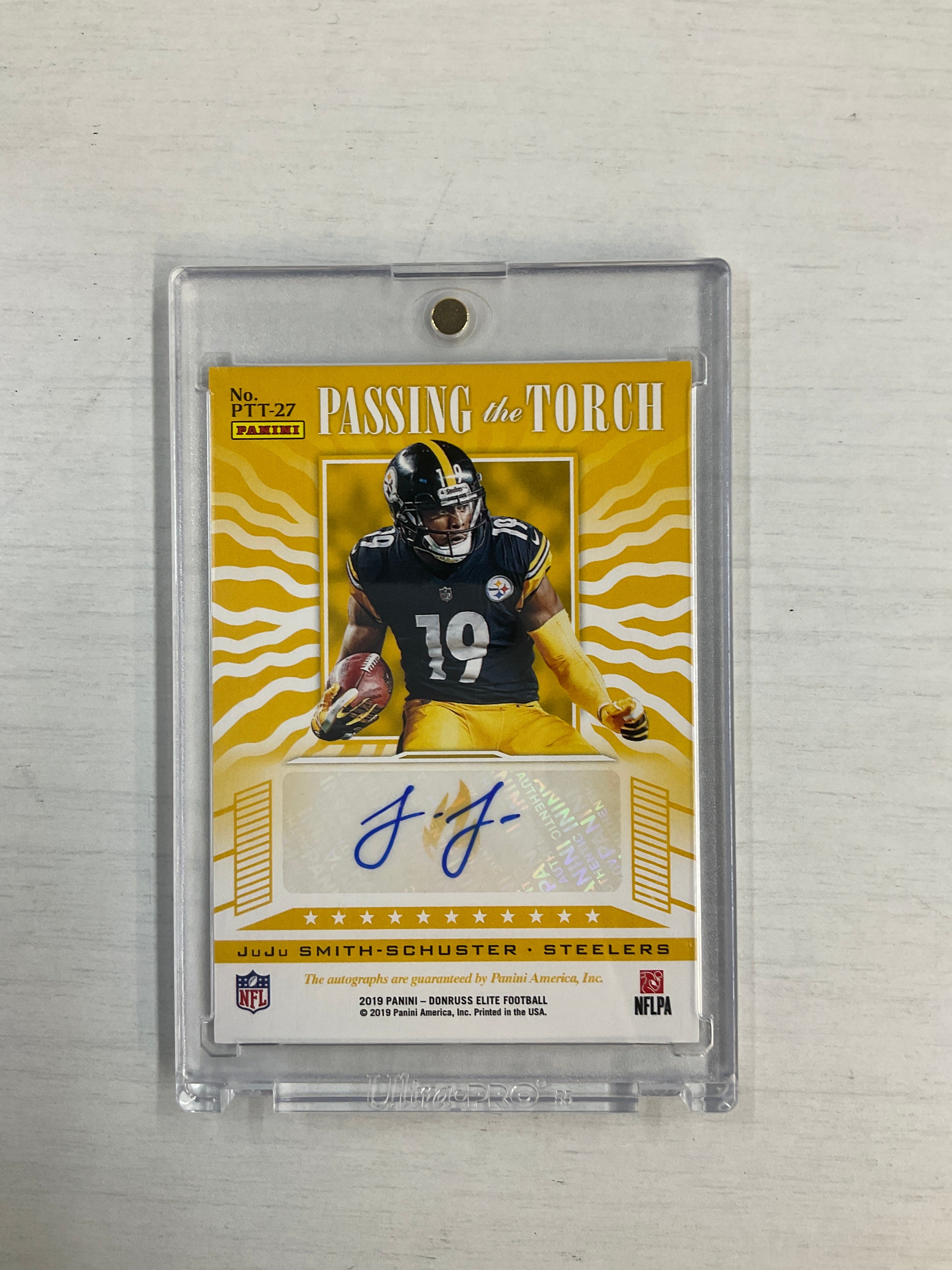 2019 Donruss Elite Hines Ward Juju Smith Passing The Torch Auto /15