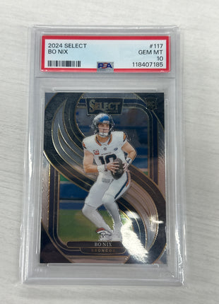 2024 Select Bo Nix Rookie PSA 10 #117