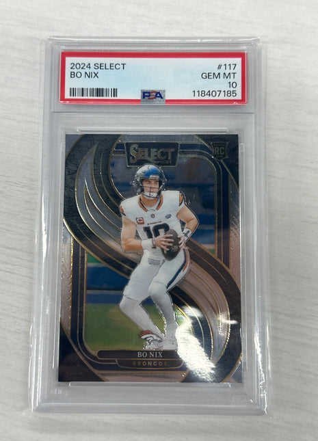 2024 Select Bo Nix Rookie PSA 10 #117