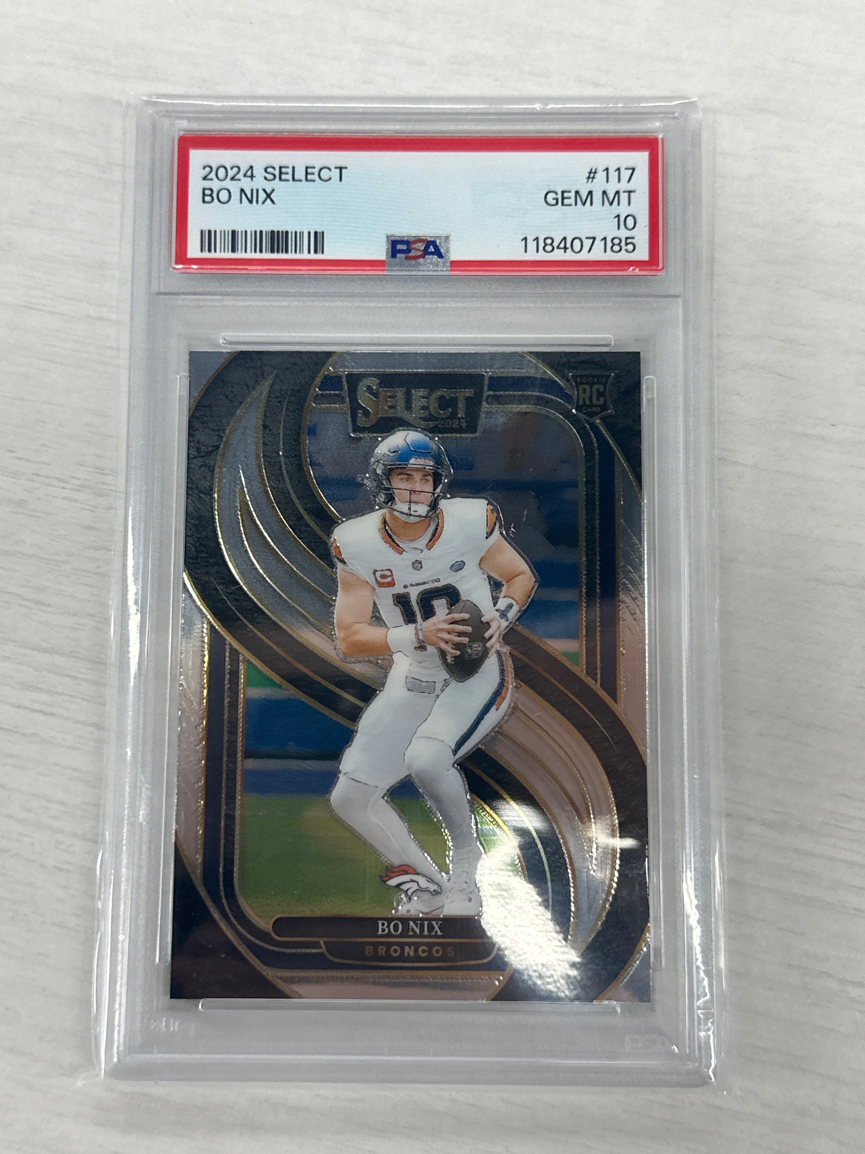 2024 Select Bo Nix Rookie PSA 10 #117