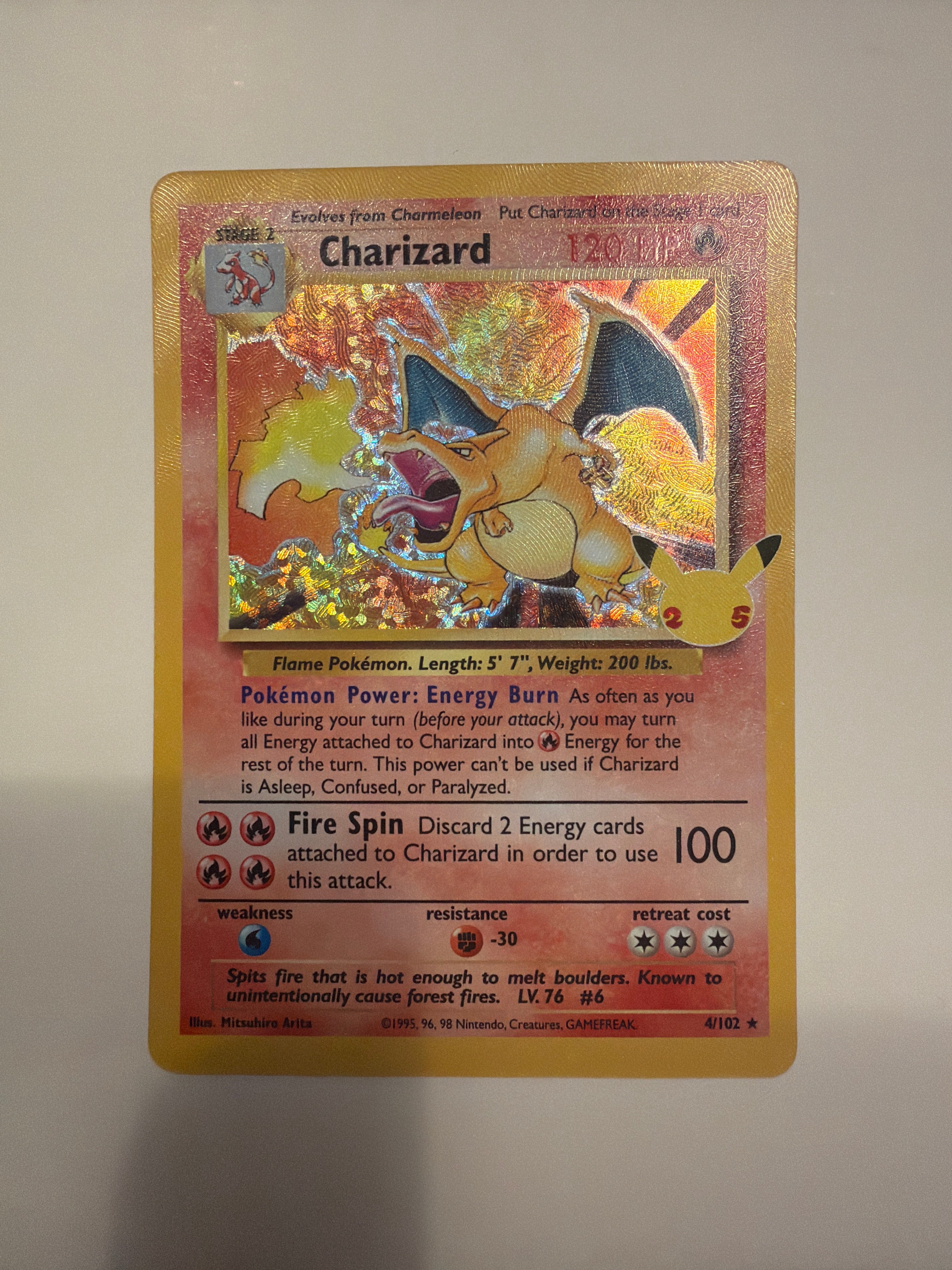 2021 Charizard Celebrations 25th Anniversary Holo