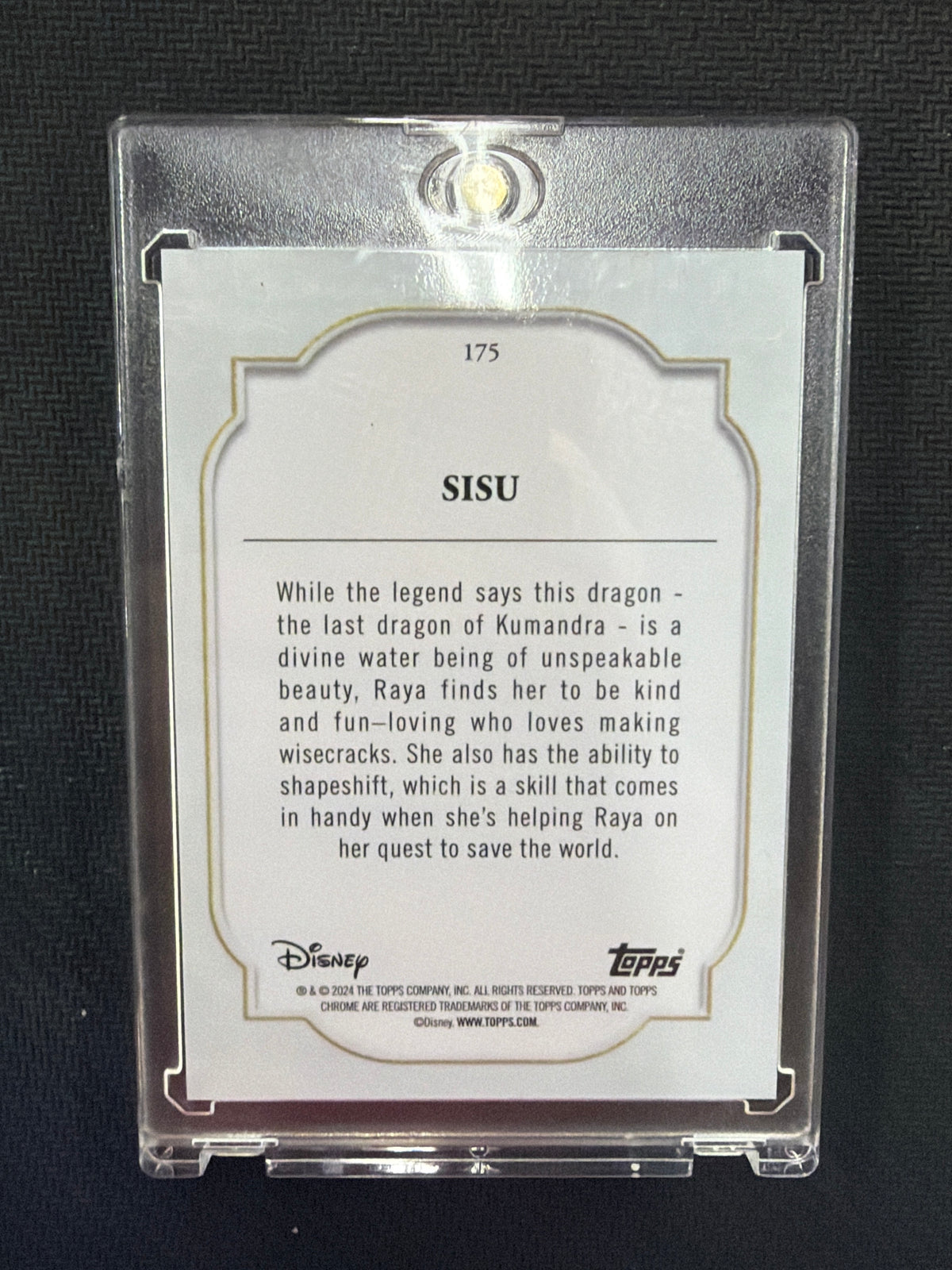 2024 Topps Chrome Disney Sapphire Sisu Gold /50
