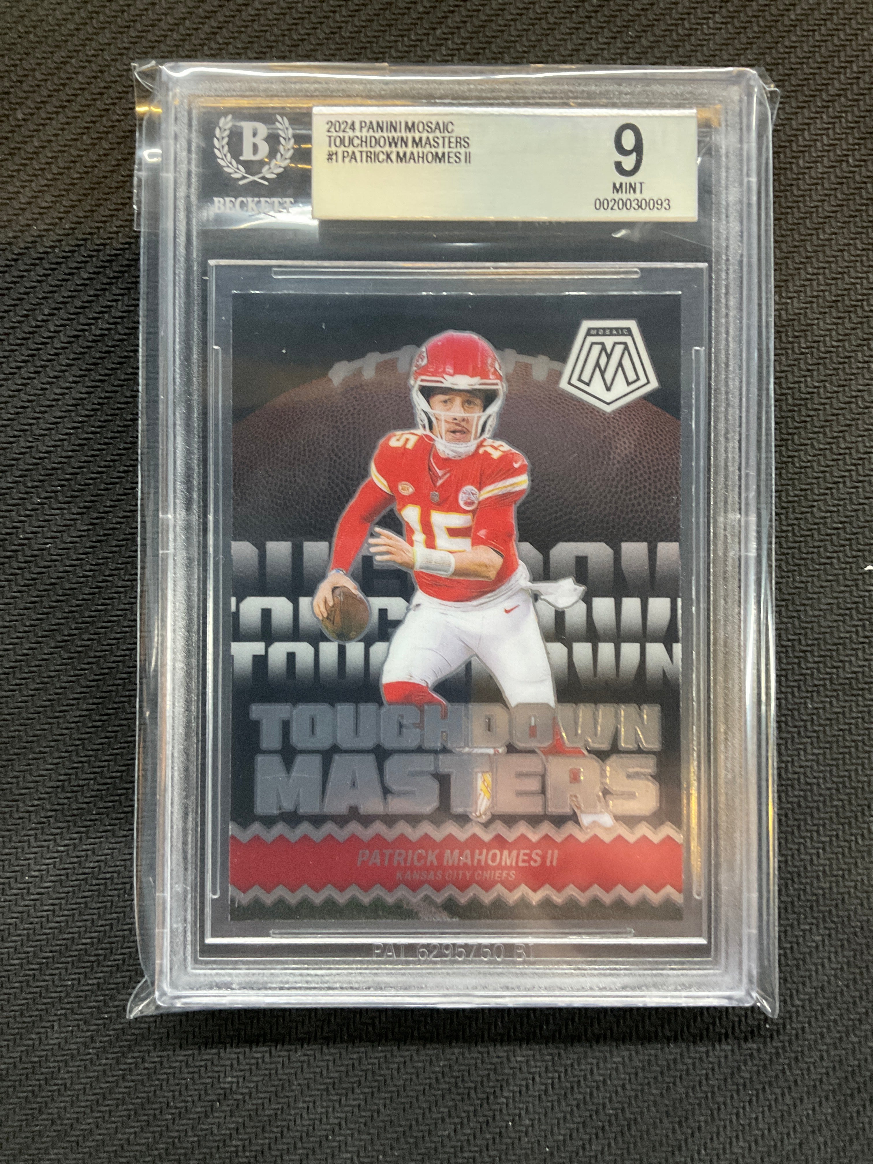 2024 Mosaic Patrick Mahomes II Touchdown Masters BGS 9 Cheifs