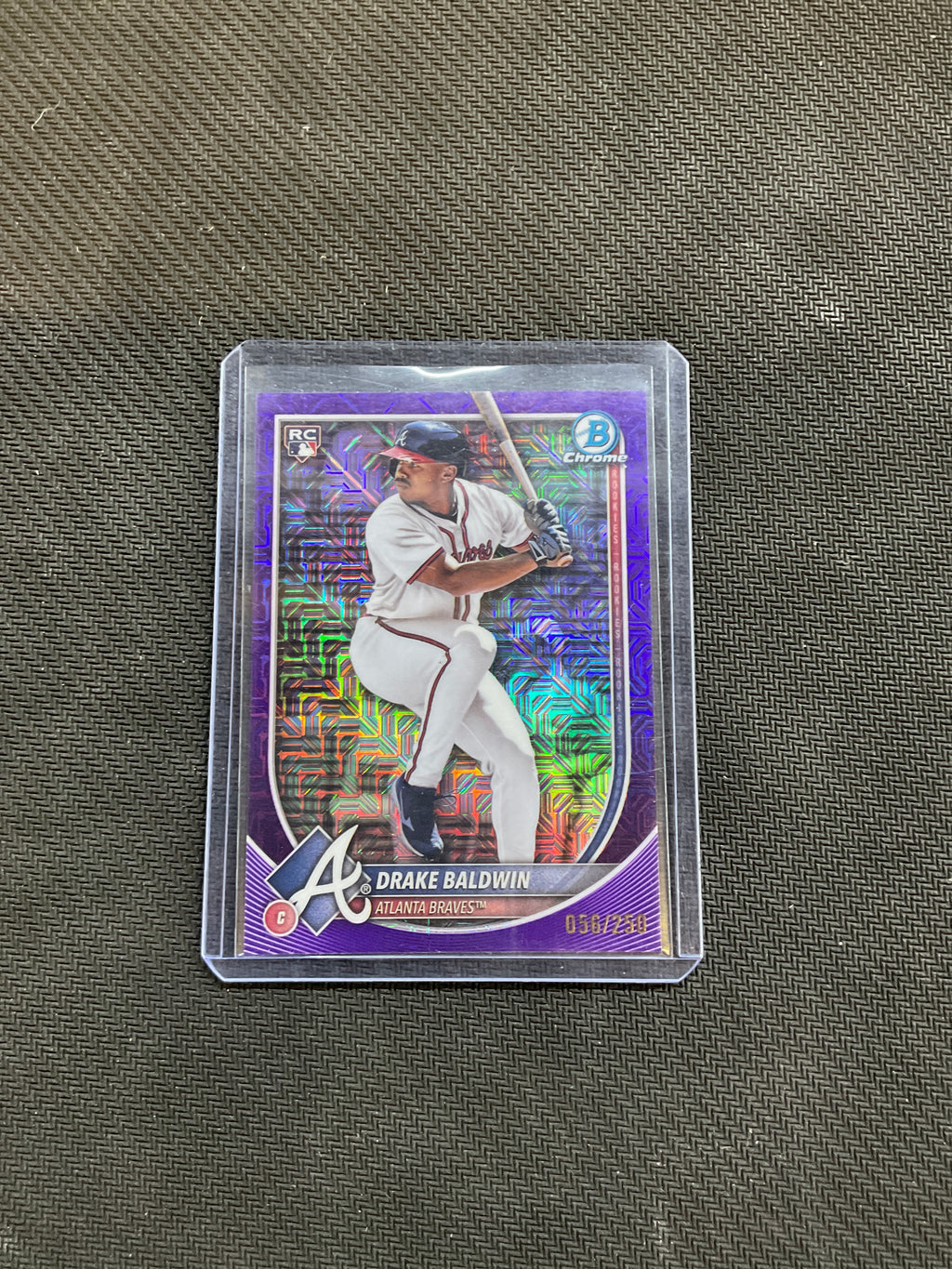 2025 Bowman Chrome Drake Baldwin Mega Box Purple Mojo /250 Braves
