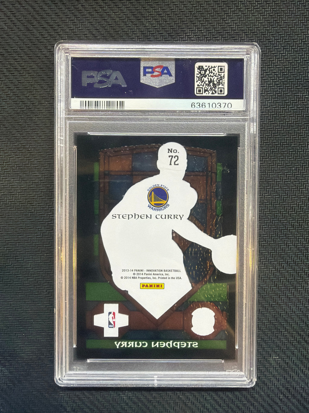 2013 Panini Innovation Stephen Curry Stained Glass PSA 10