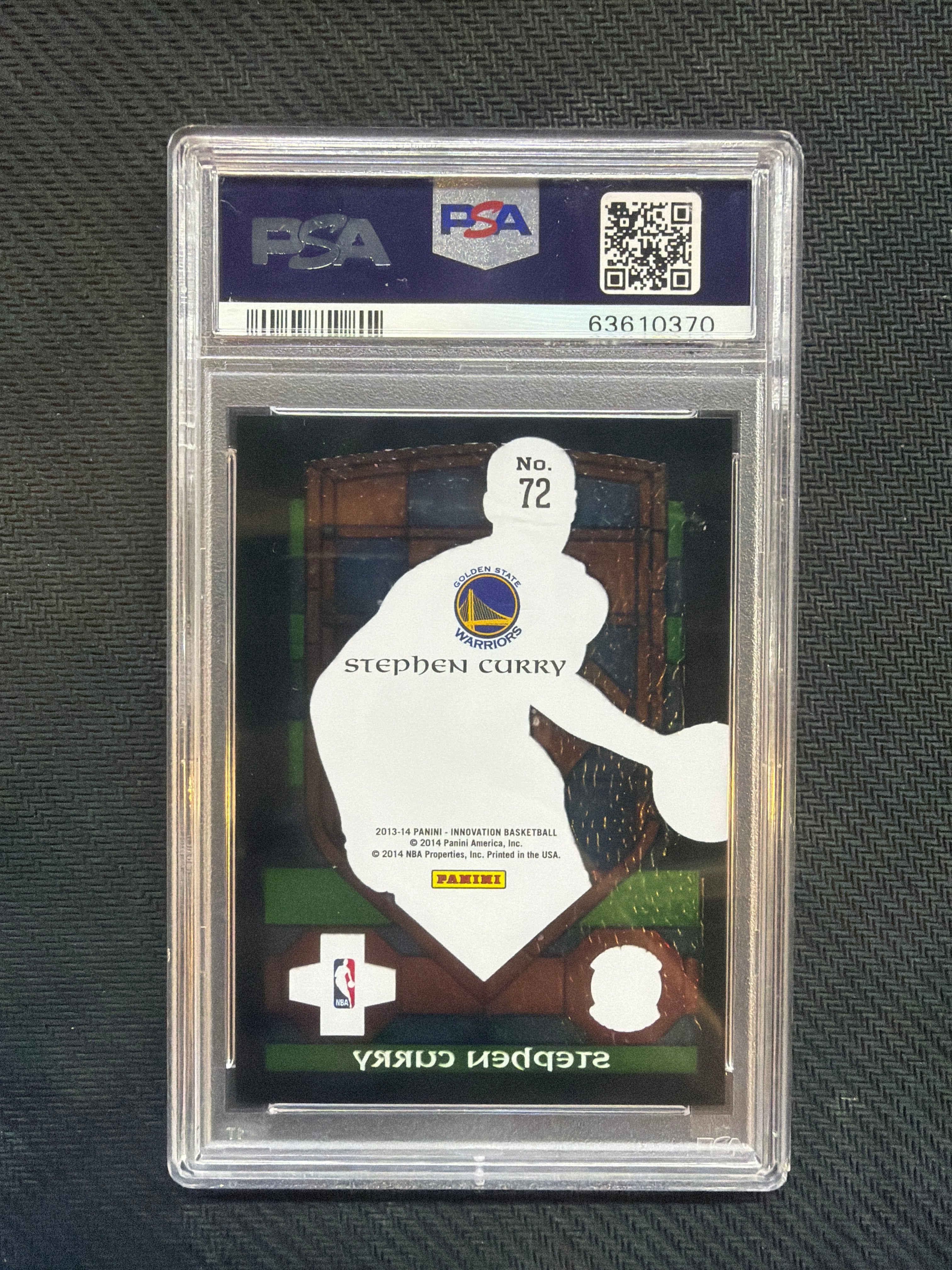 2013 Panini Innovation Stephen Curry Stained Glass PSA 10
