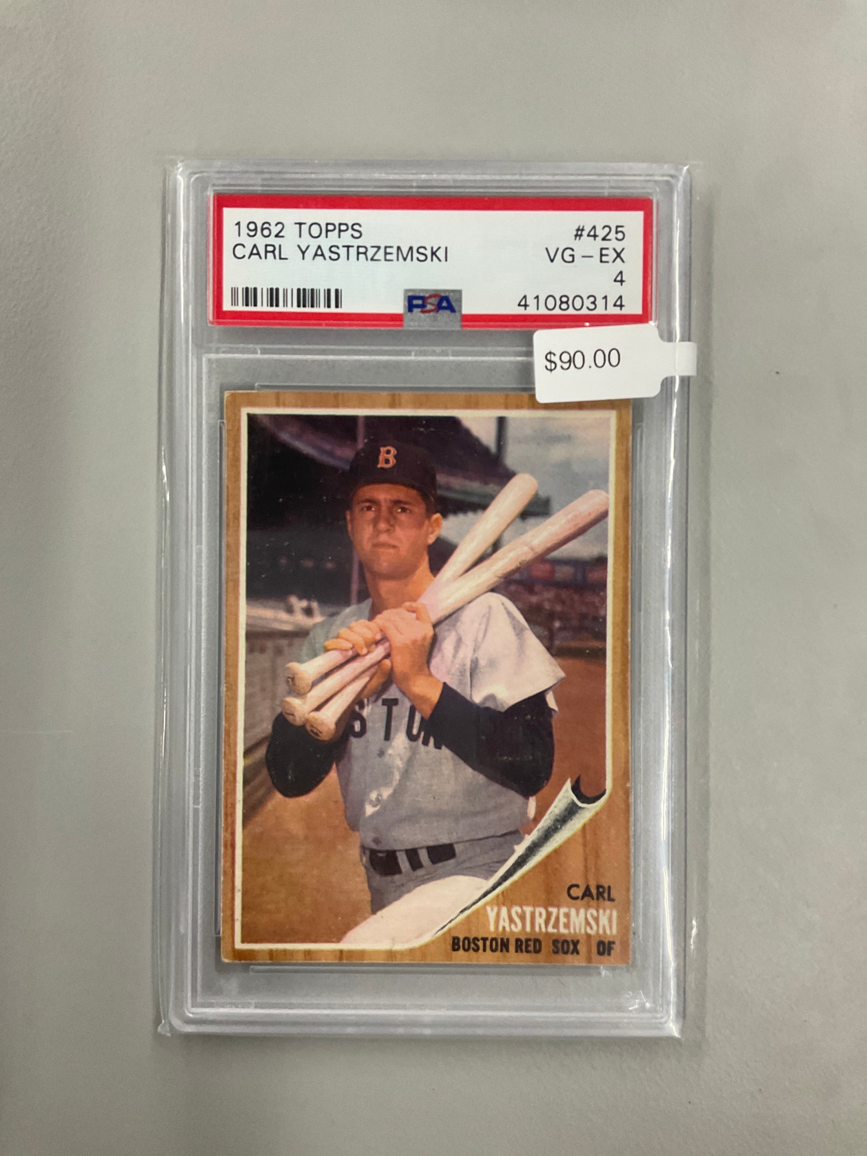 1962 Topps Carl Yastrzemski #425 PSA 4 Red Sox