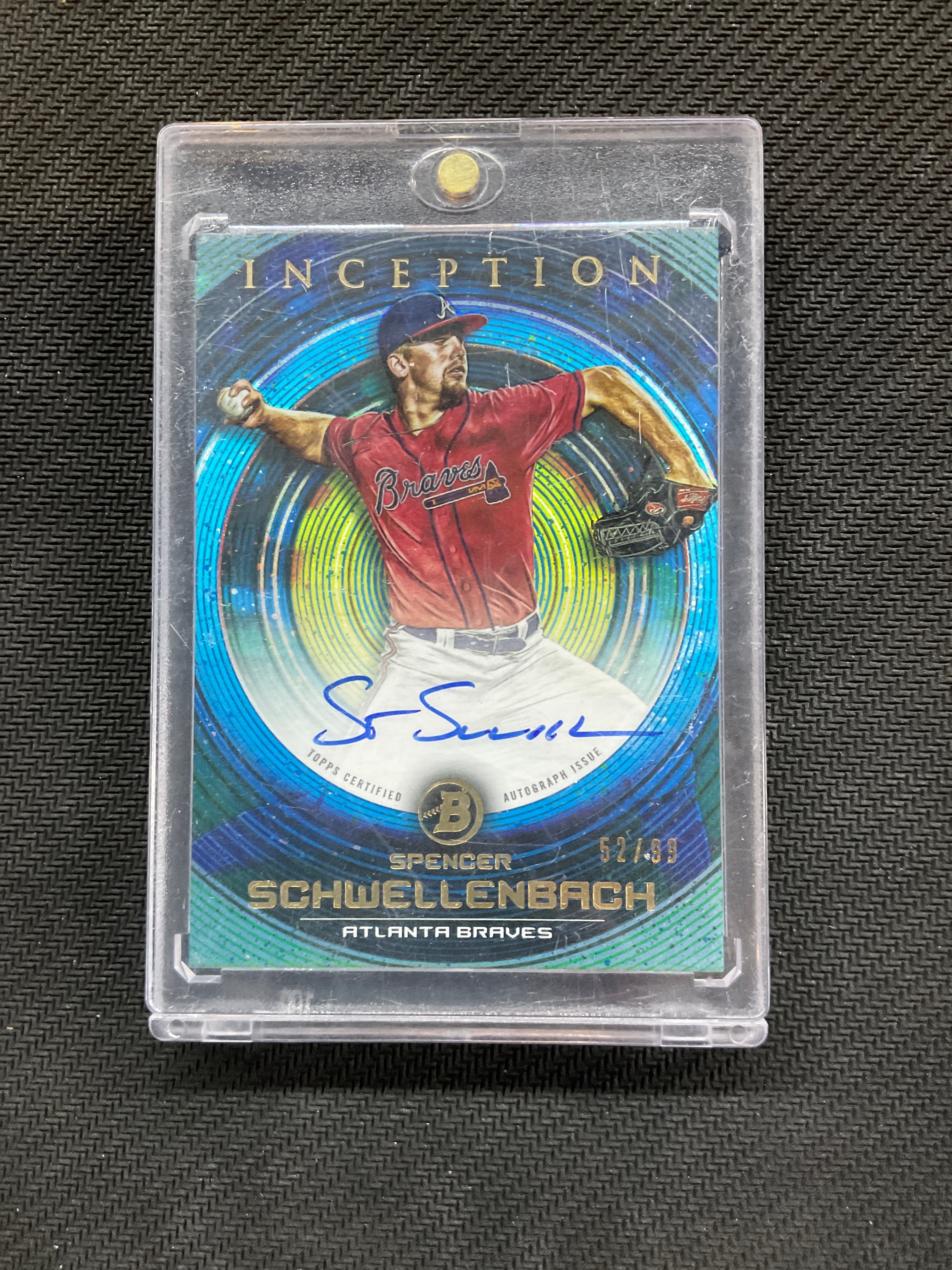 2022 Bowman Inception Spencer Schwellenbach Rookie Auto /99 Braves