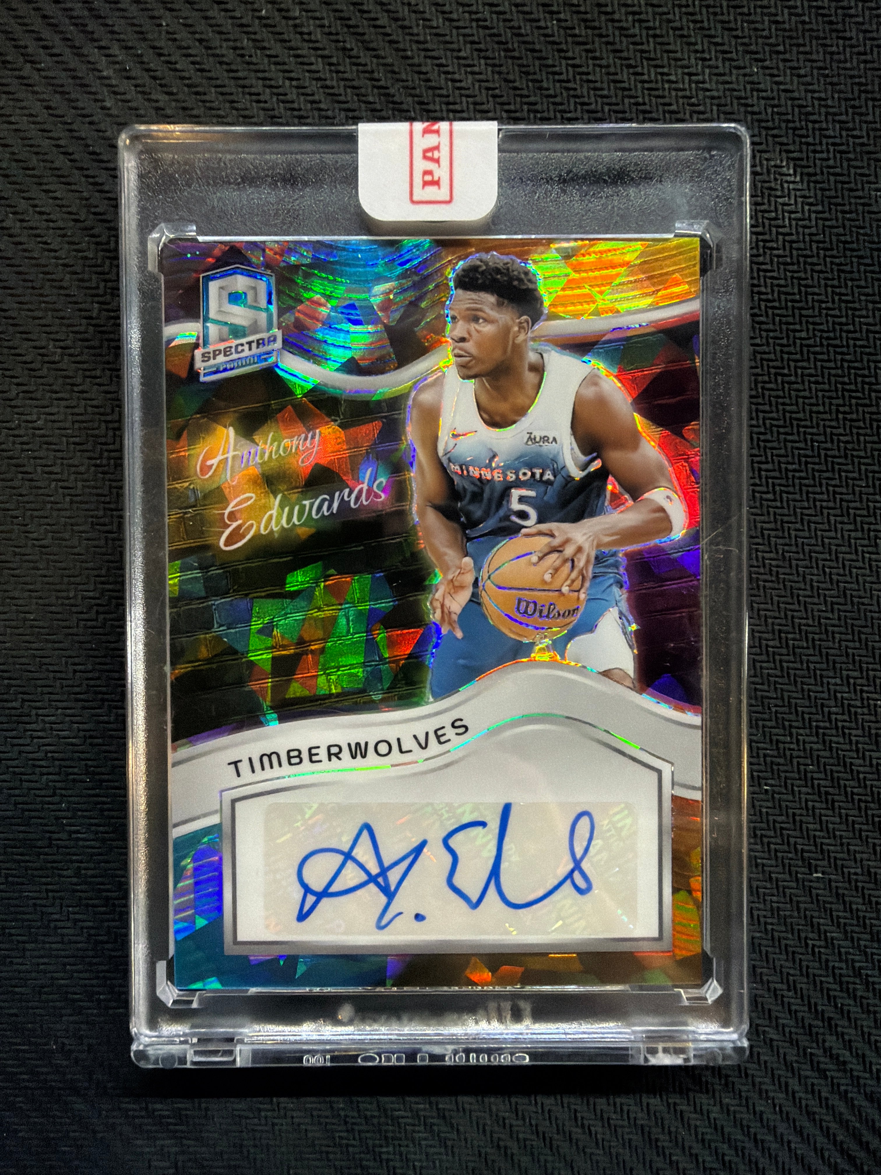 2023-24 Spectra Anthony Edwards Colorgraphs Auto /35