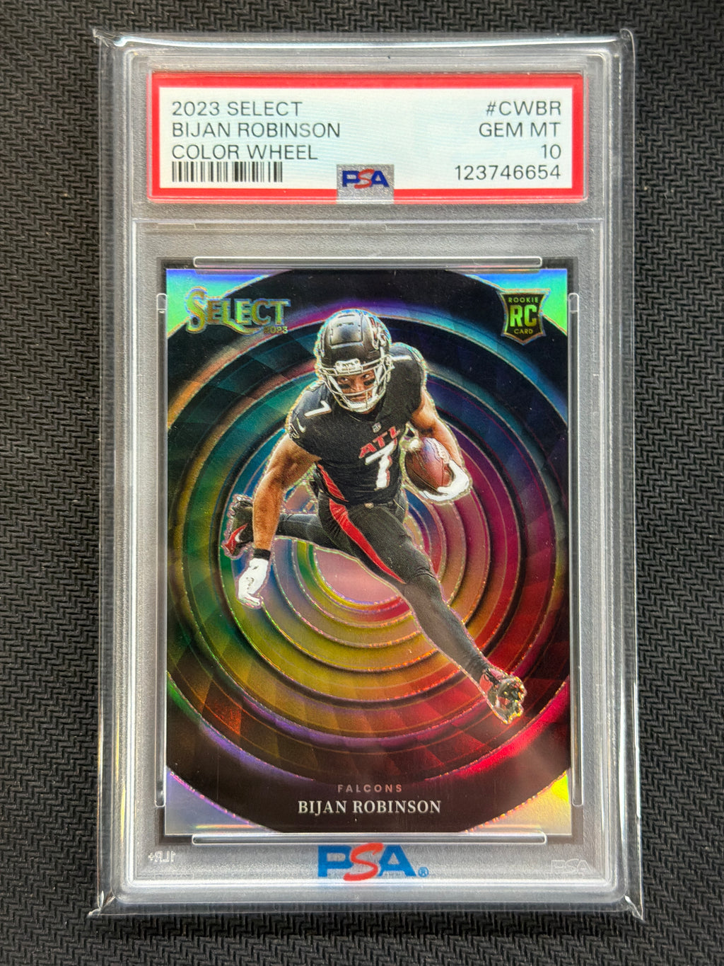 2023 Select Bijan Robinson Color Wheel Rookie PSA 10 654