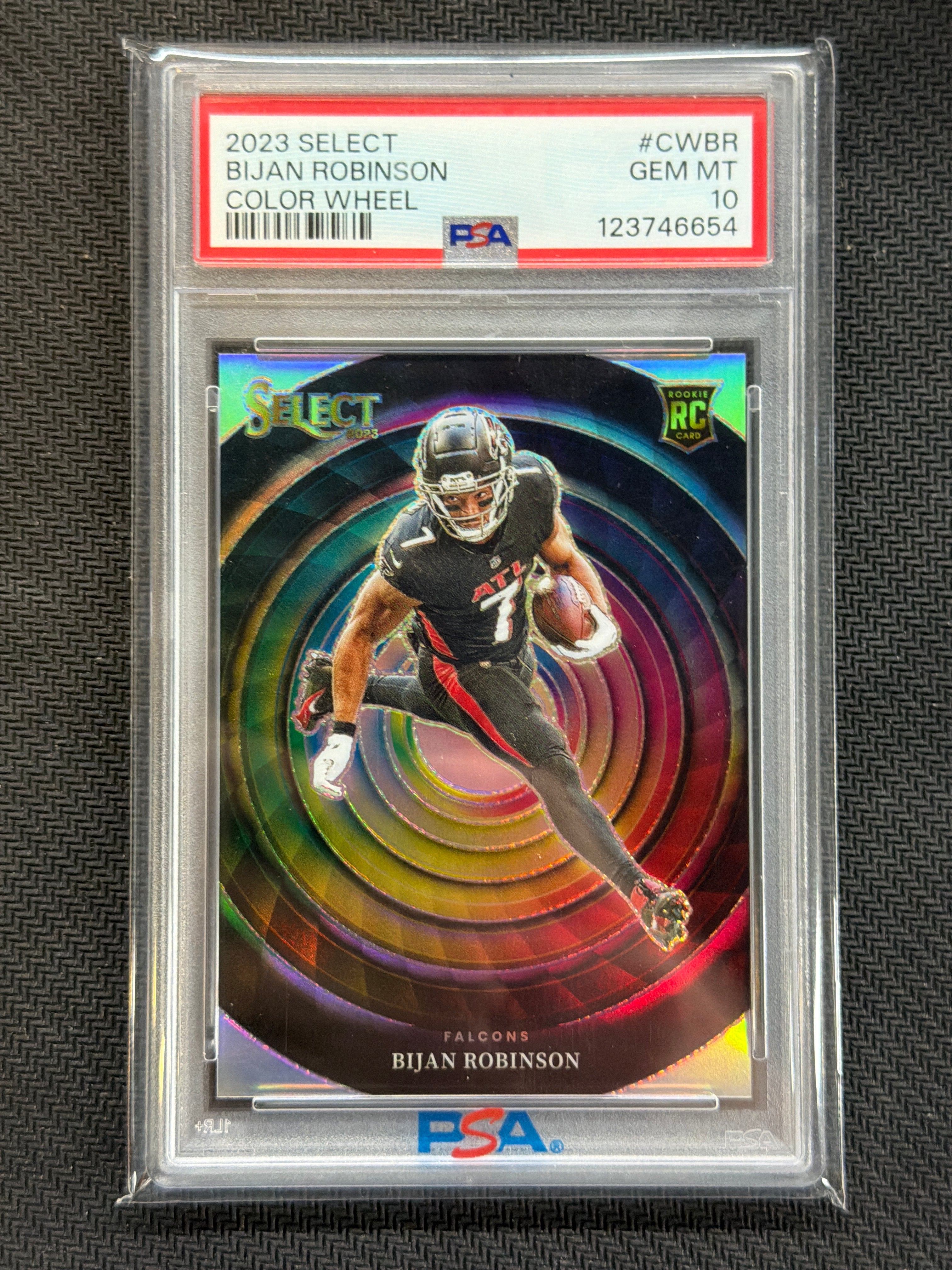 2023 Select Bijan Robinson Color Wheel Rookie PSA 10 654